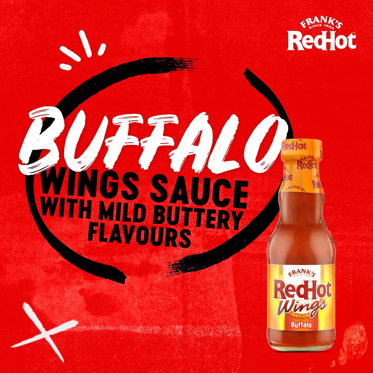 Frank's RedHot Buffalo Wings Sauce 148 ML, Pack of 2, Hot Chilli Sauce 4