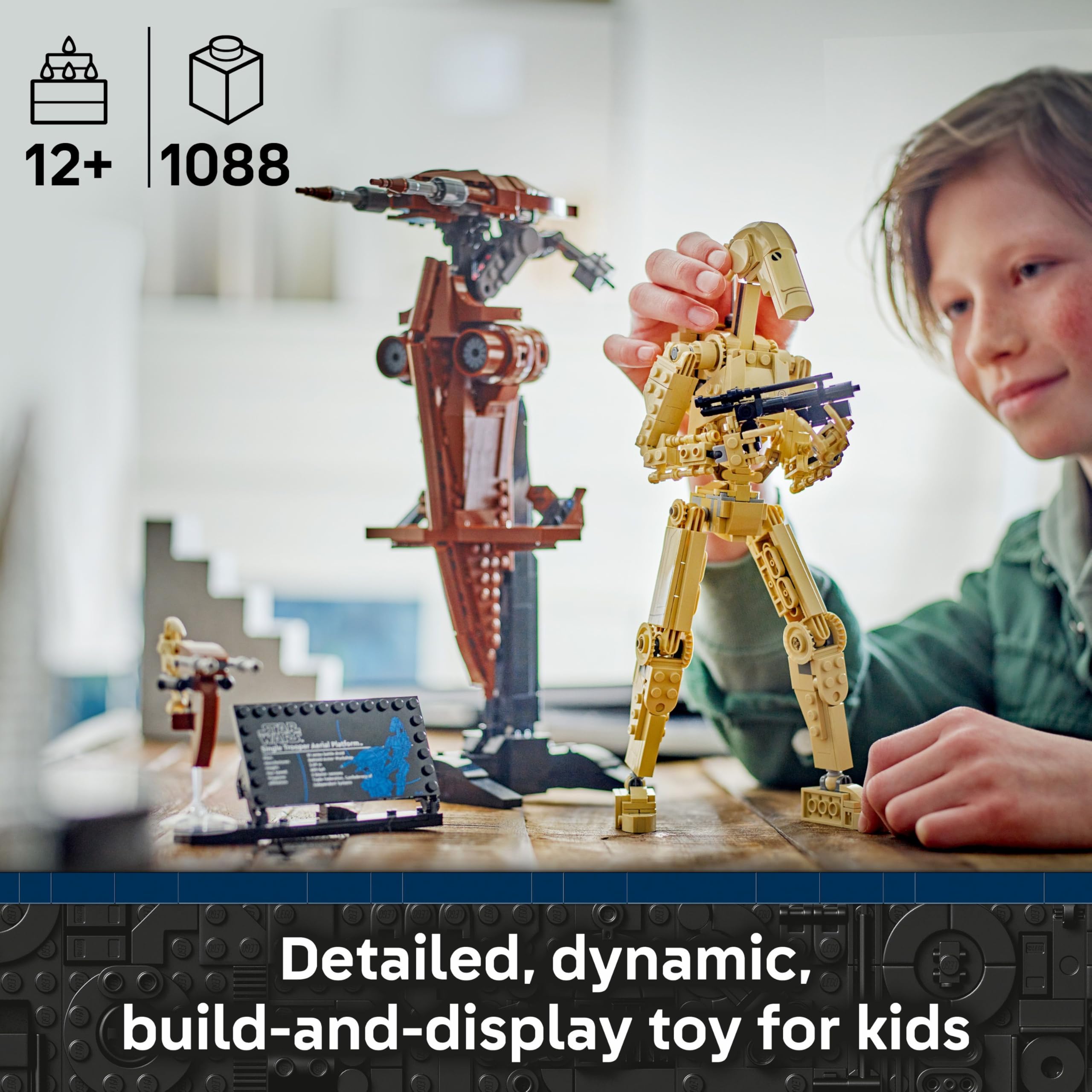 LEGO Star Wars 75428 Battle Droid with STAP Speeder Building Set | Ages 12+