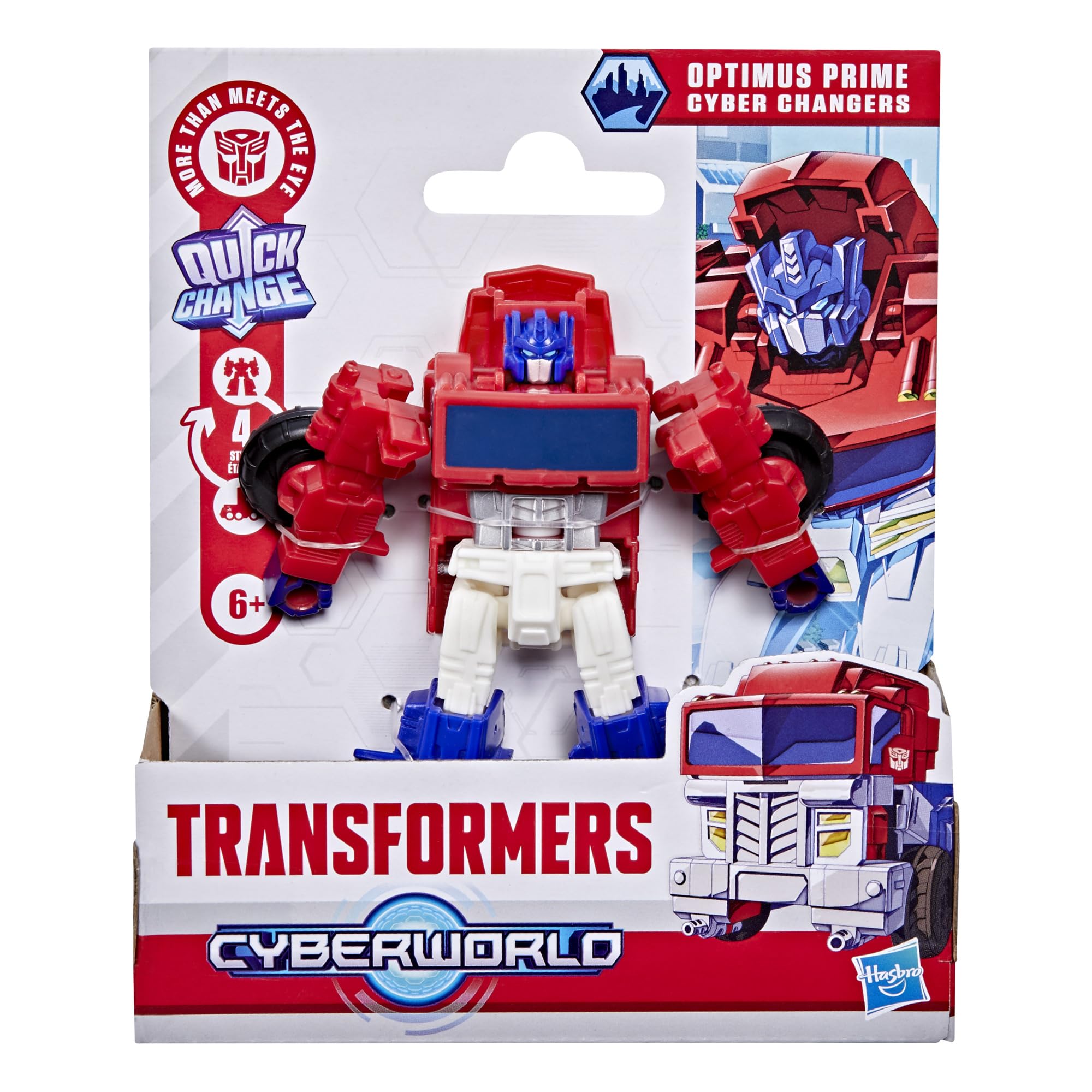Transformers Optimus Prime Cyber Changers Action Figure | 4-Step Conversion | 10cm 2