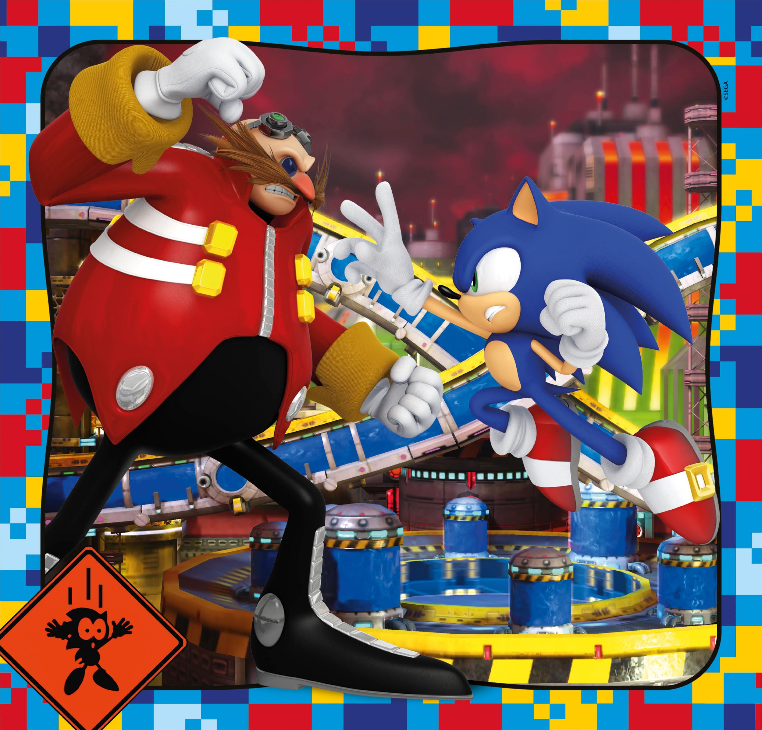 Clementoni Sonic 3 Jigsaw Puzzle - 48-Piece Supercolor Puzzle for Kids 3