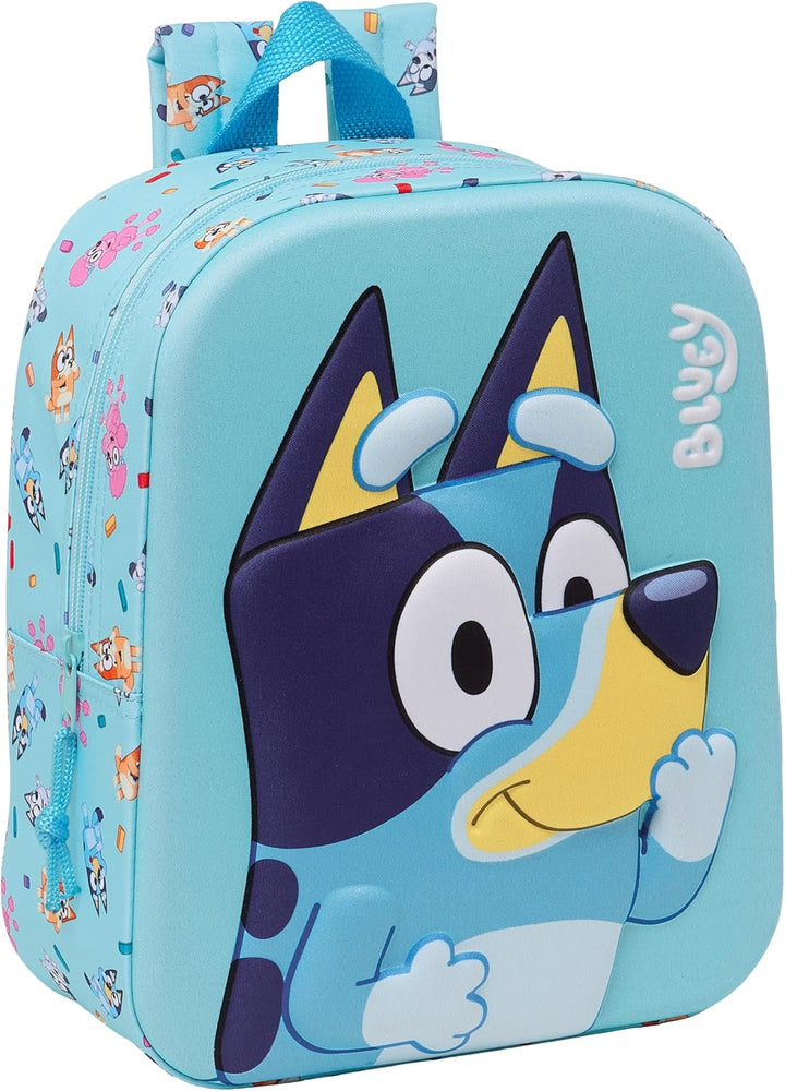 Safta Blue 3D Nursery Backpack - Adaptable to Trolley, Easy Cleaning (M011A-612433011)