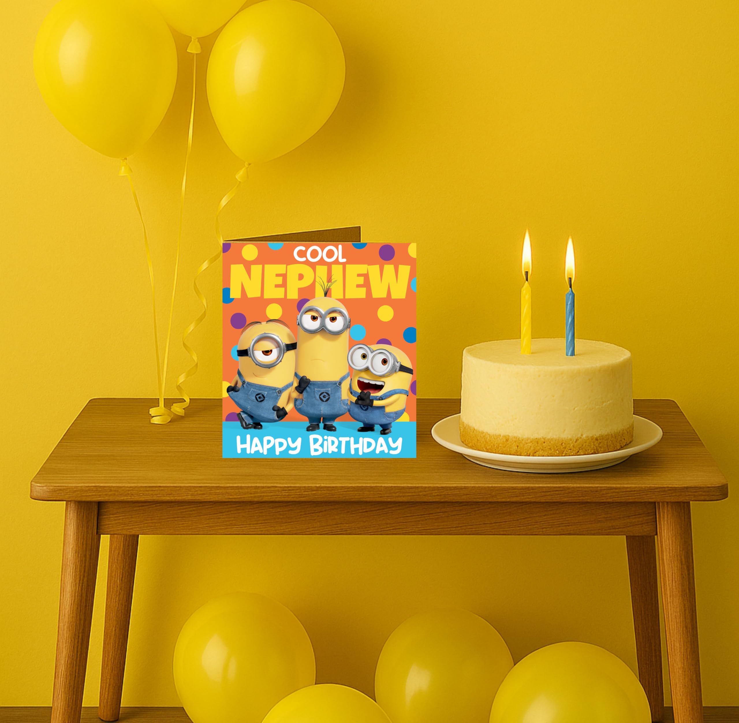 Danilo Promotions LTD Despicable Me Minions Birthday Card for Nephew | Standard Size | Blank Interior 3