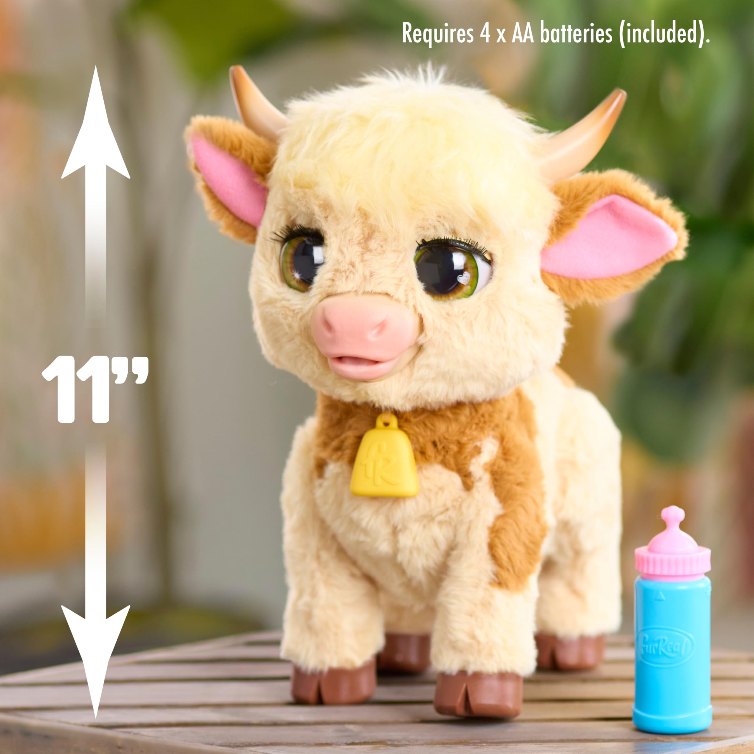 furReal Maggie the Feed & Follow Cow - Interactive Plush Toy for Ages 4+ 13