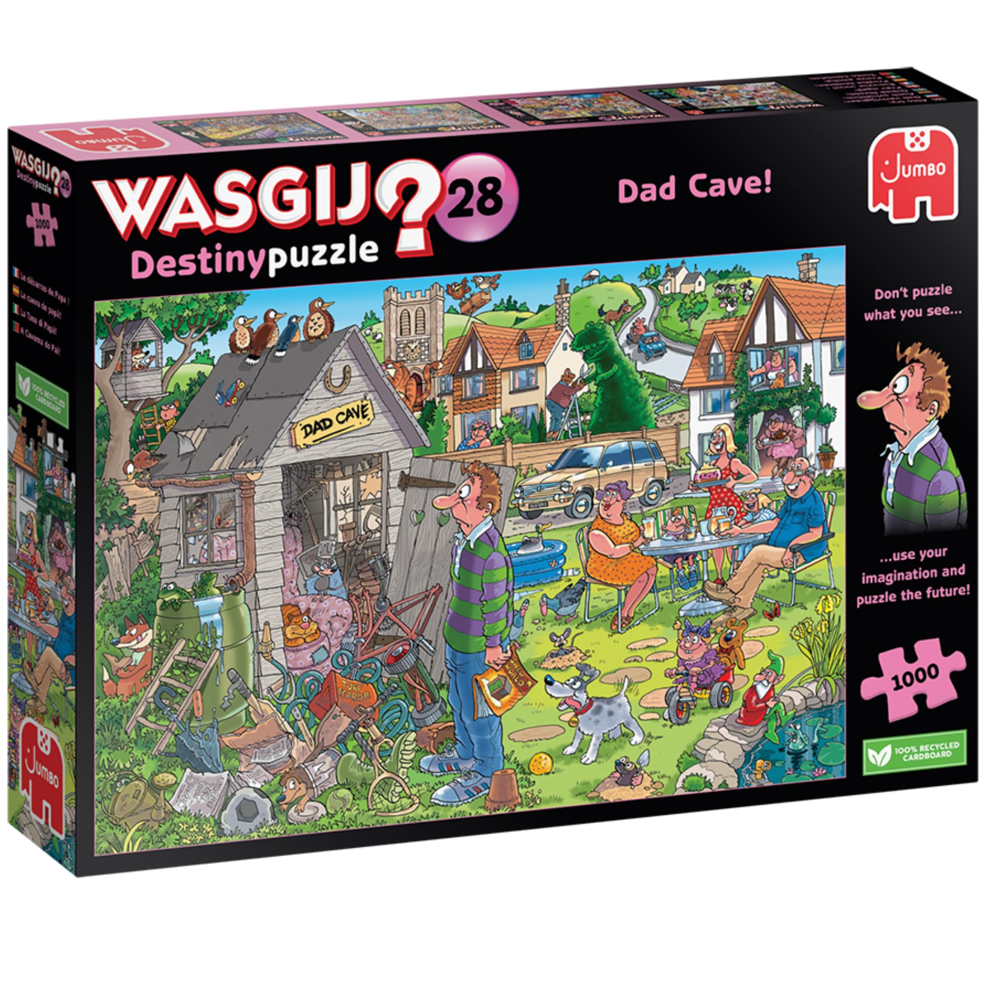 Wasgij Destiny 28: Dad Cave - 1000 Piece Puzzle for Adults