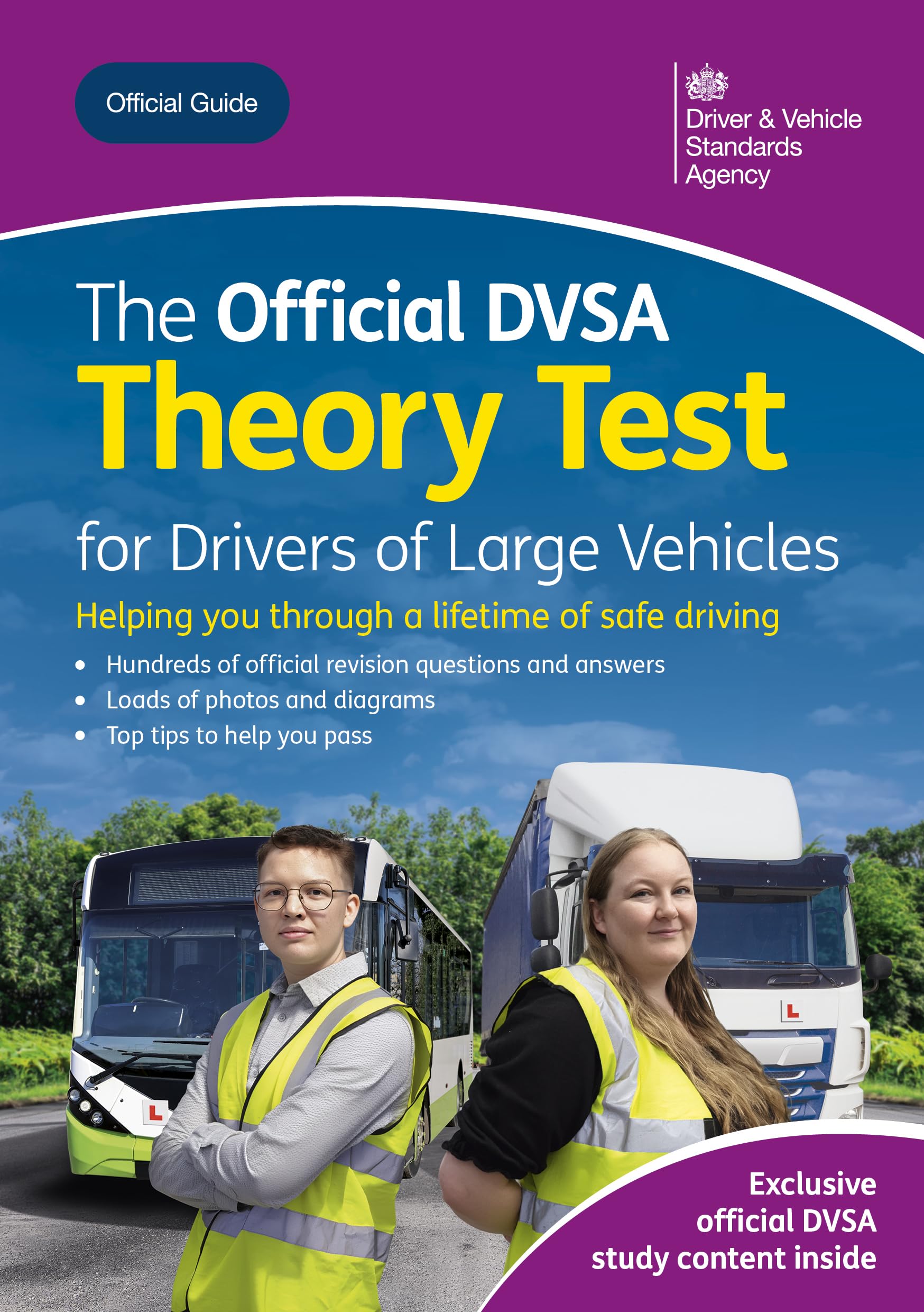 Driver and Vehicle Standards Agency Official DVSA Theory Test Guide for Large Vehicles | Paperback