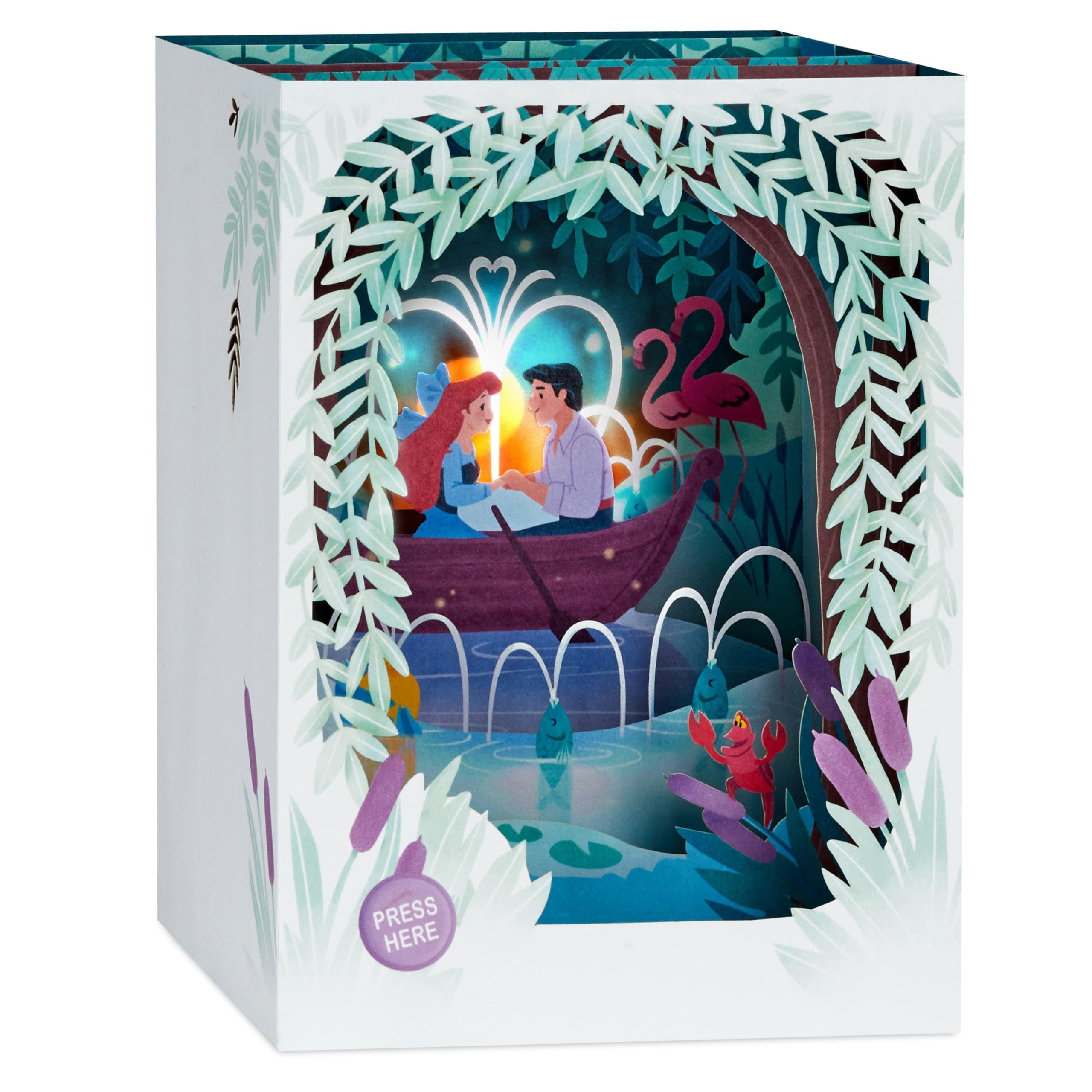 Hallmark Paper Wonder Disney The Little Mermaid 3D Musical Birthday Greeting Card with Lights