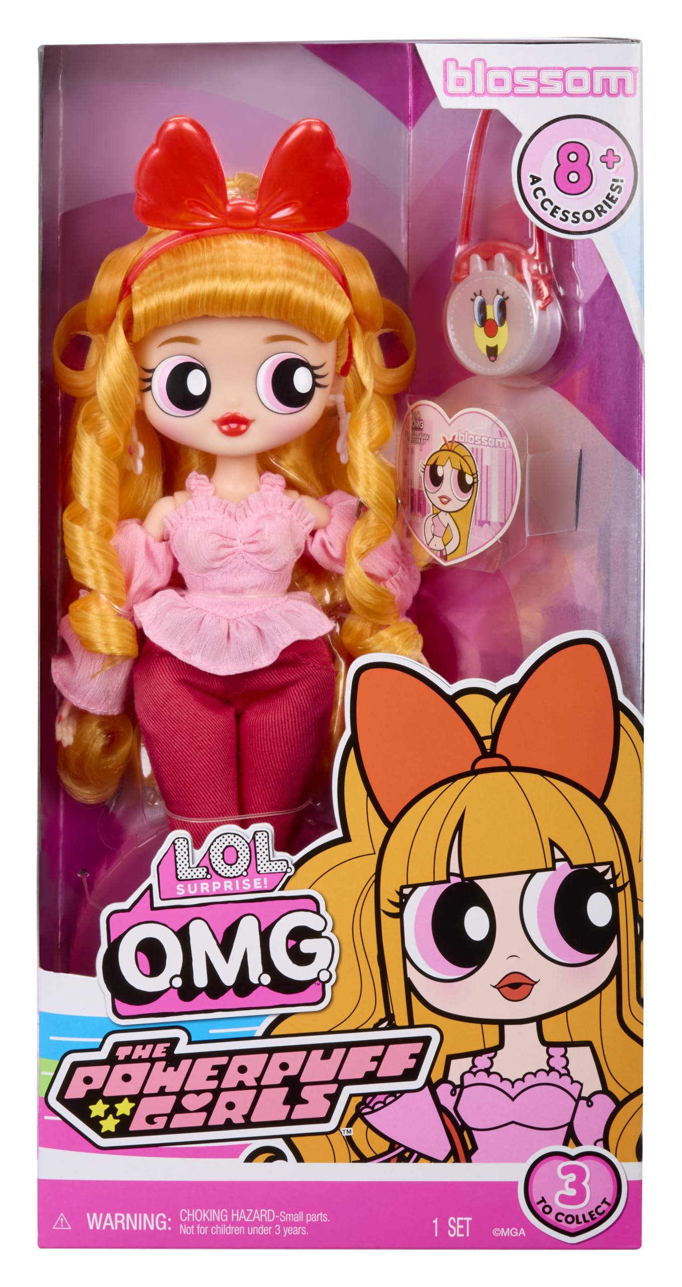 L.O.L. Surprise! OMG The Powerpuff Girls Doll - Blossom - Fashion Doll with Outfit & Accessories, Ages 3+ 9