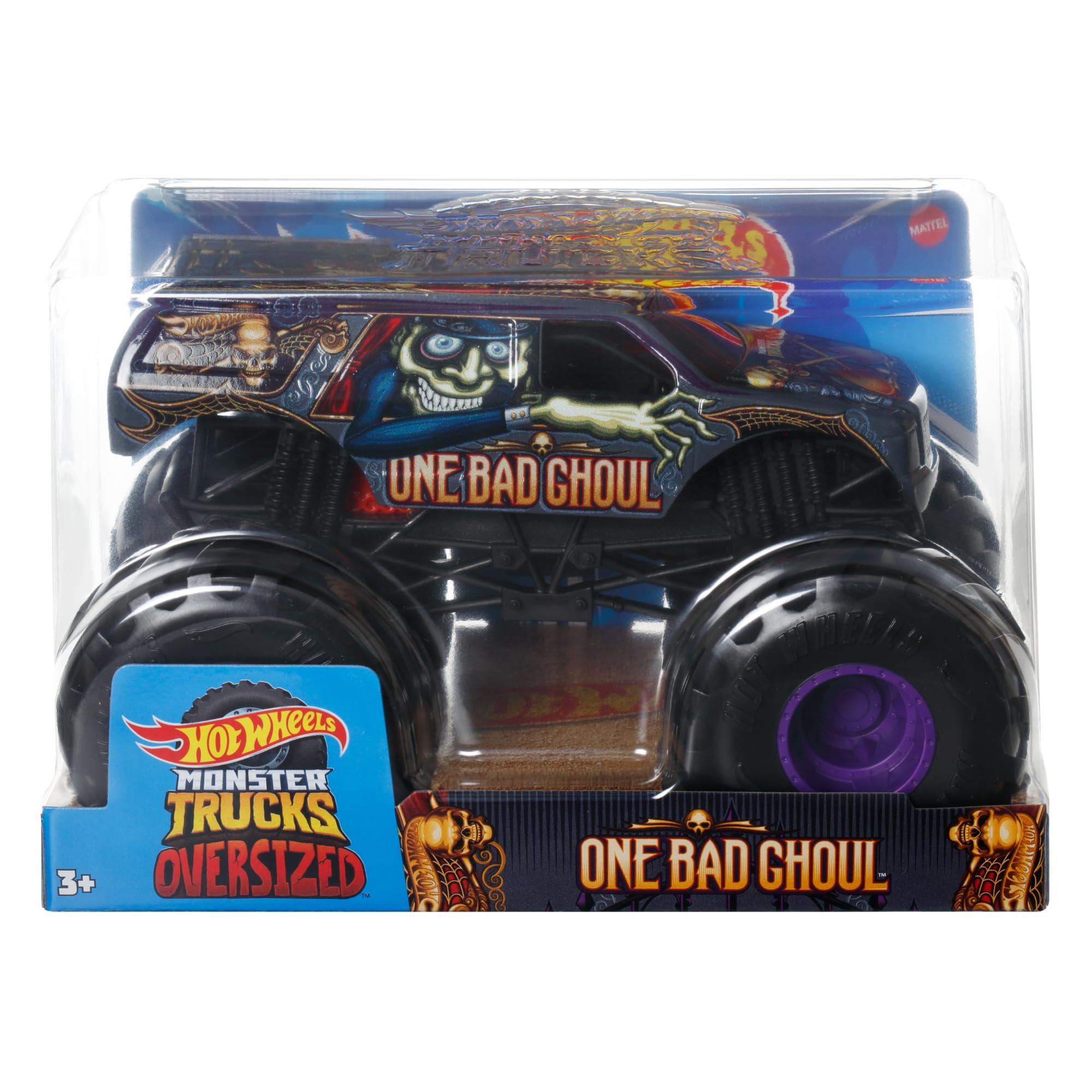Hot Wheels Monster Truck Vehicle - 1:24 Scale Die-Cast Truck for Kids 3+ 4
