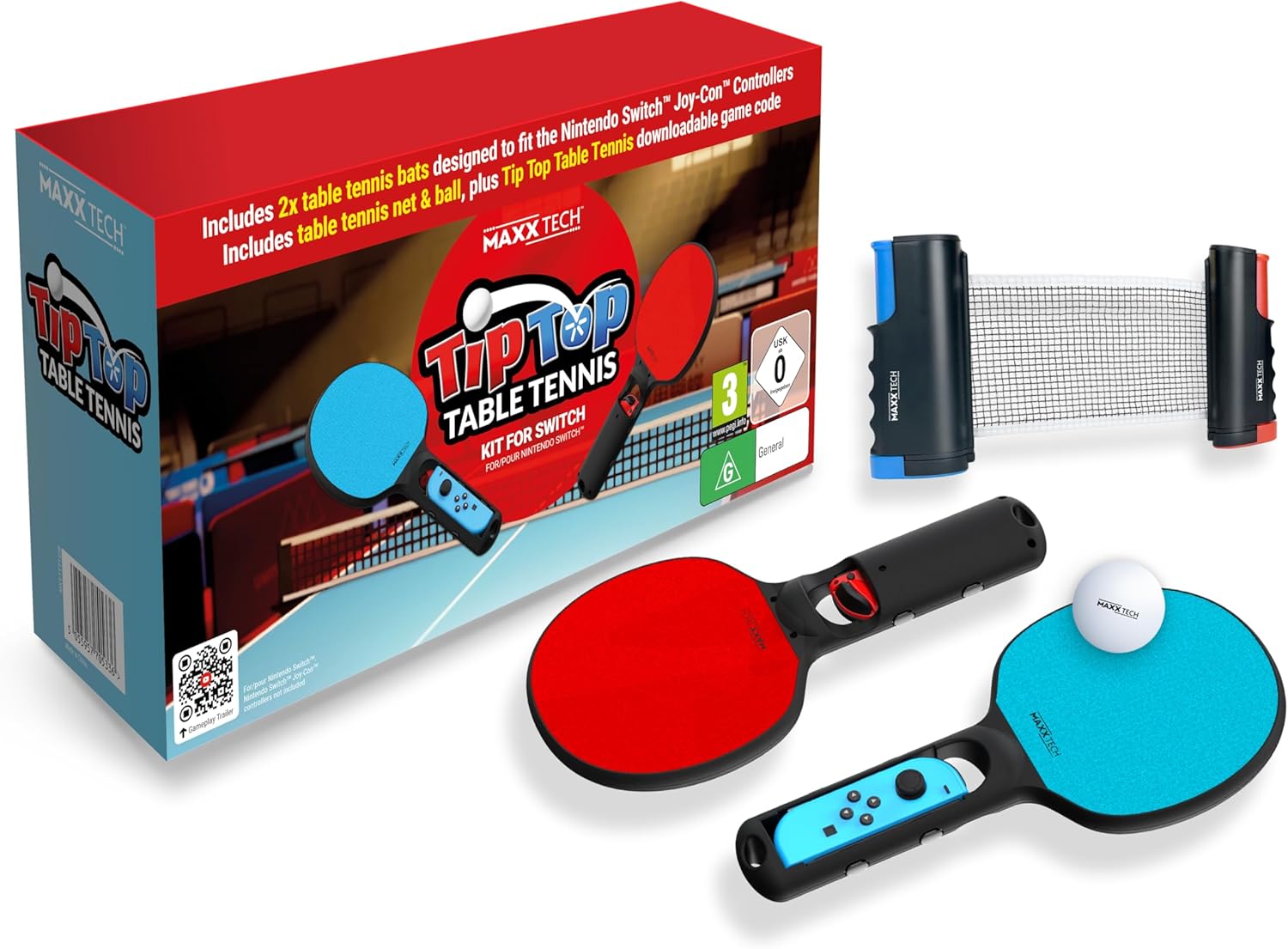 Tip Top Table Tennis - Nintendo Switch Kit with Bats & Net