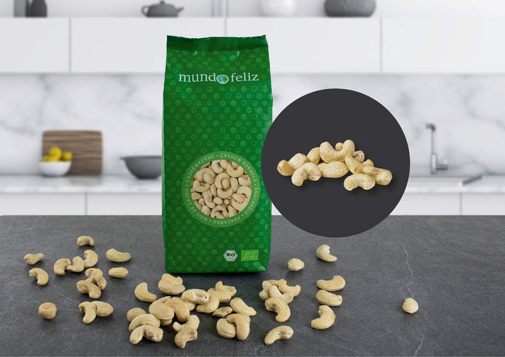 Mundo Feliz Organic Whole Cashews 2 x 500 g