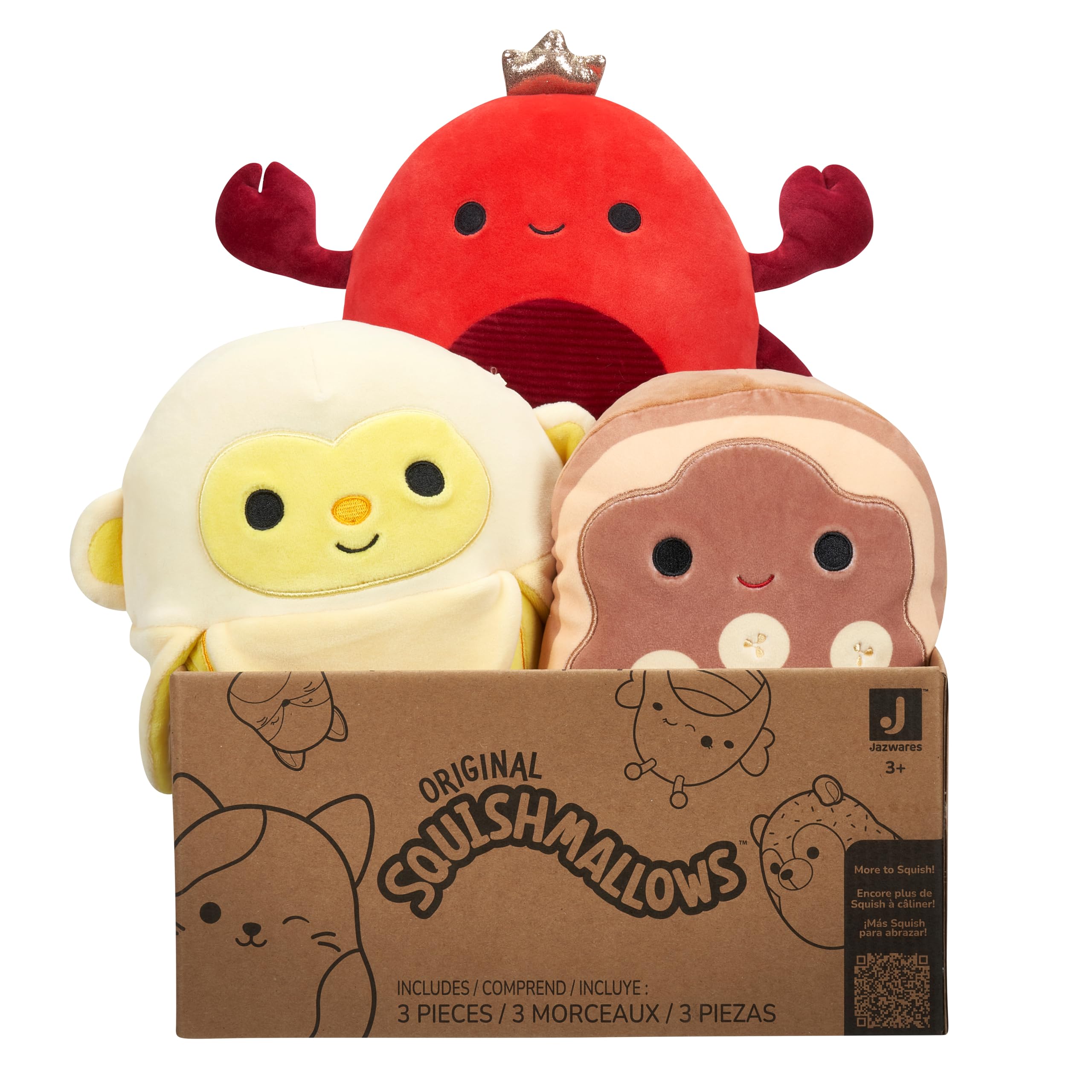 Squishmallows 8-Inch Mystery Pack - 3 Ultrasoft Plush Stuffed Animals for Ages 3+ 7