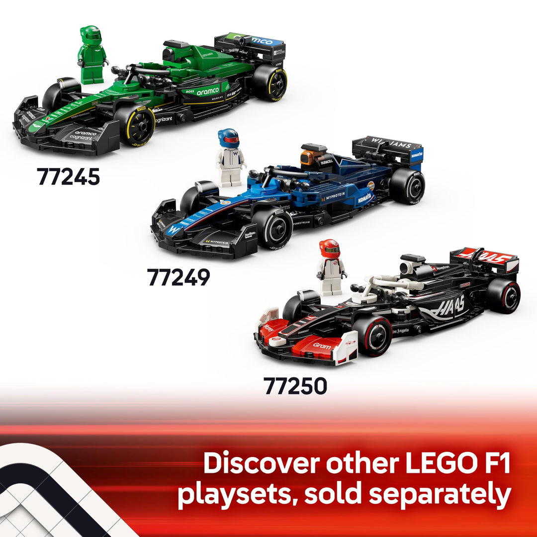 LEGO Speed Champions KICK Sauber F1 Team C44 Race Car Toy - Buildable F1 Model with Driver Minifigure for Ages 10+