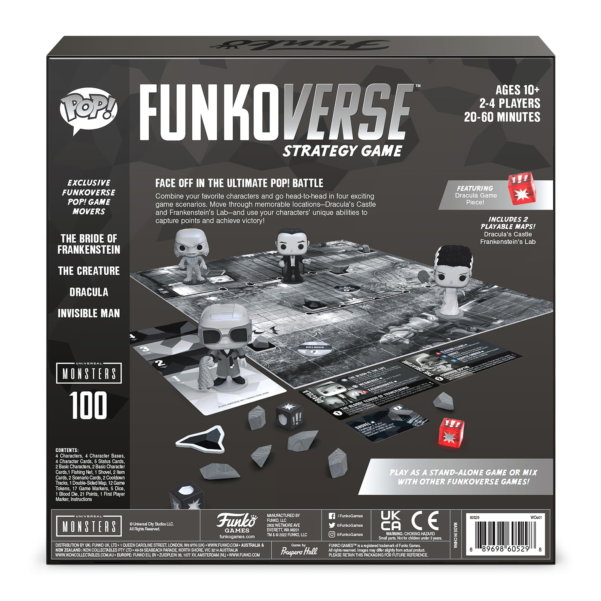 Funko Funkoverse Universal Monsters 4-Pack Strategy Game 7