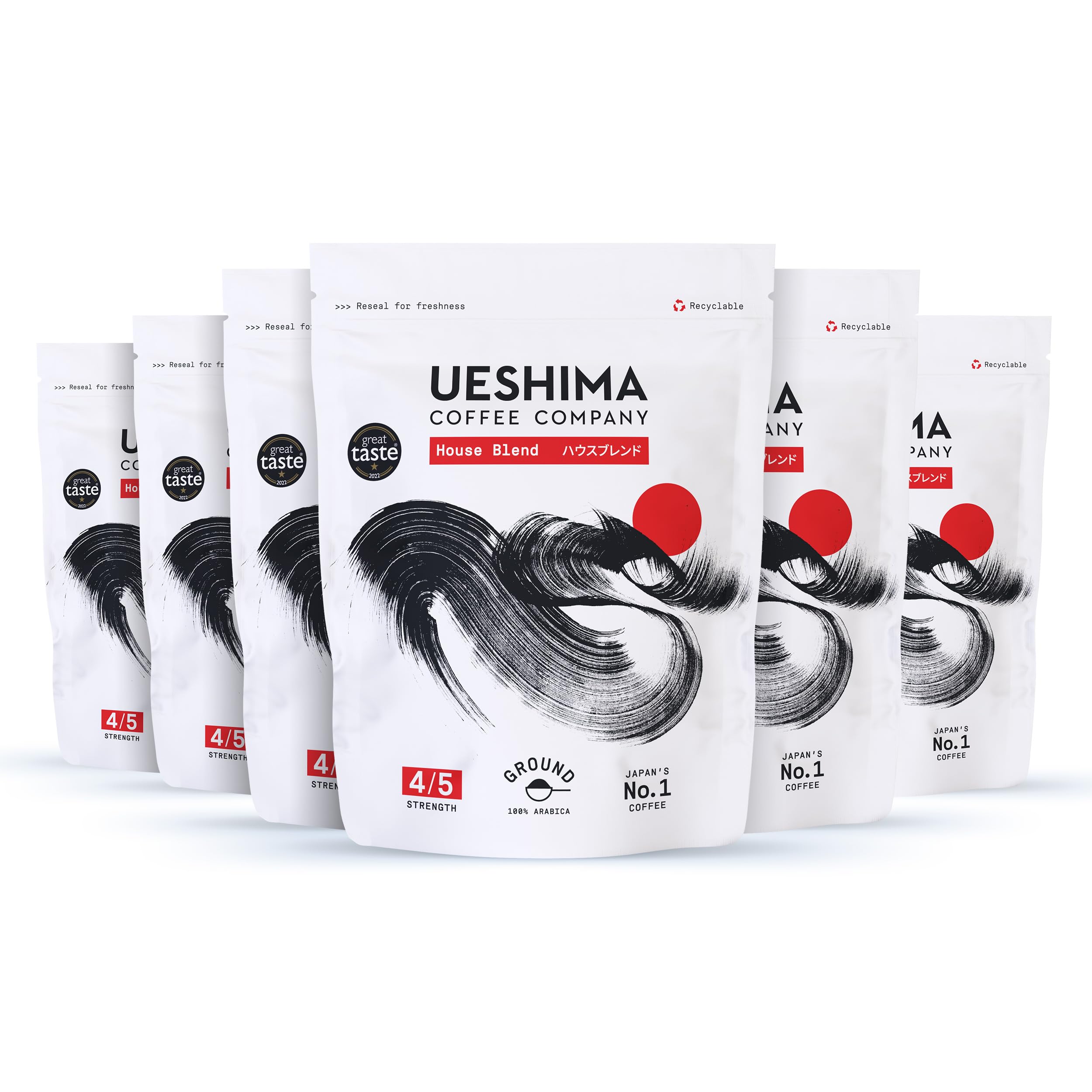 Ueshima Coffee Company - House Blend Ground Coffee 250g (Pack of 6)