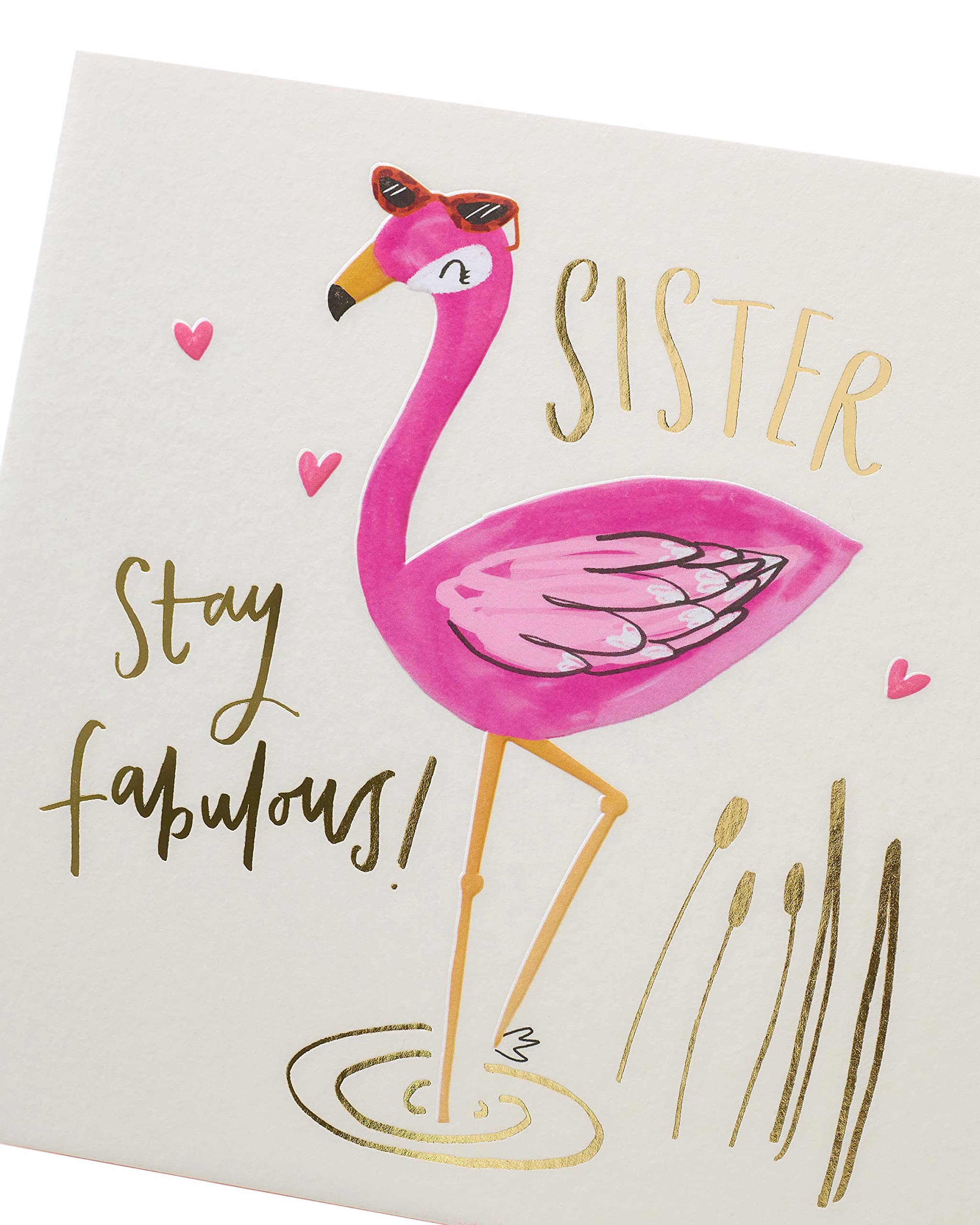 Kindred Flamingo Birthday Card - Happy Birthday Message | 165x165mm FSC Certified 4