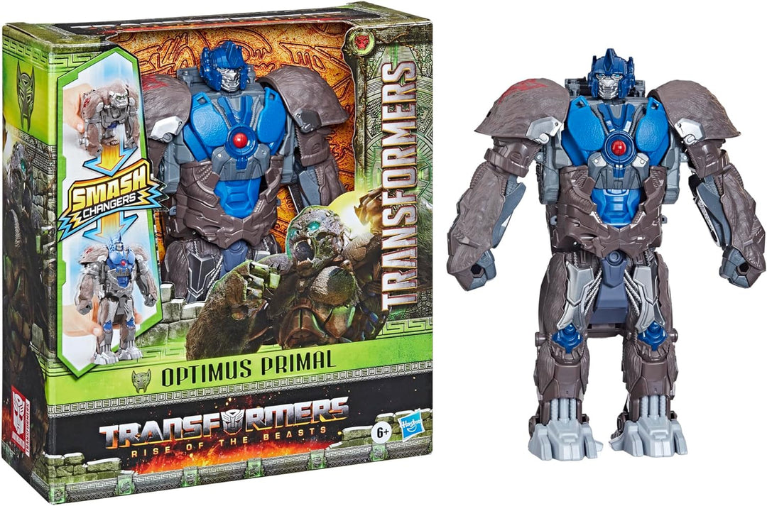 TRANSFORMERS Toys Rise of the Beasts Film, Smash Changer Optimus Primal Action Figure