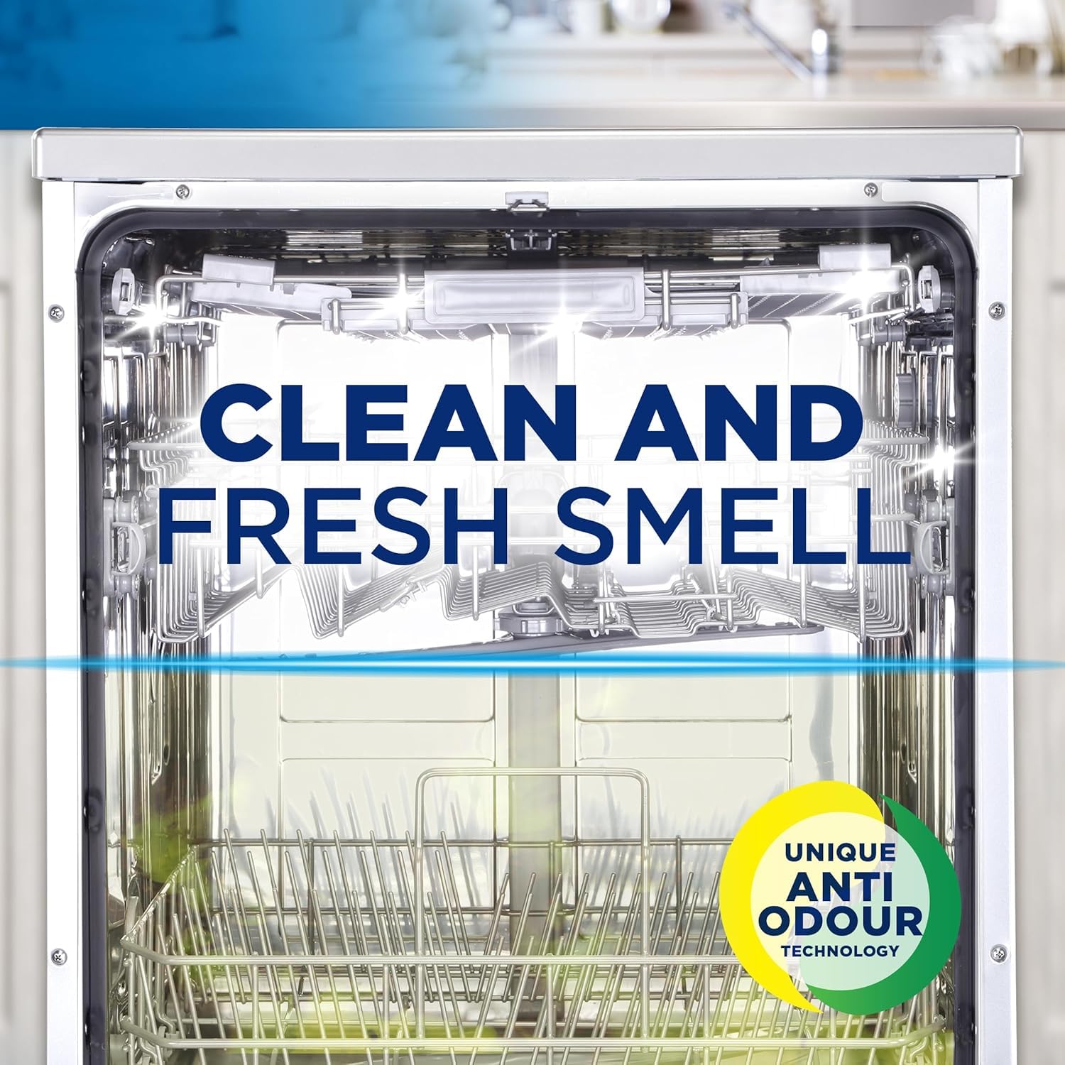 Finish - Dishwasher Freshener Lemon & Lime, 10-Pack, Eliminates Odour, Scent Control Technology 5
