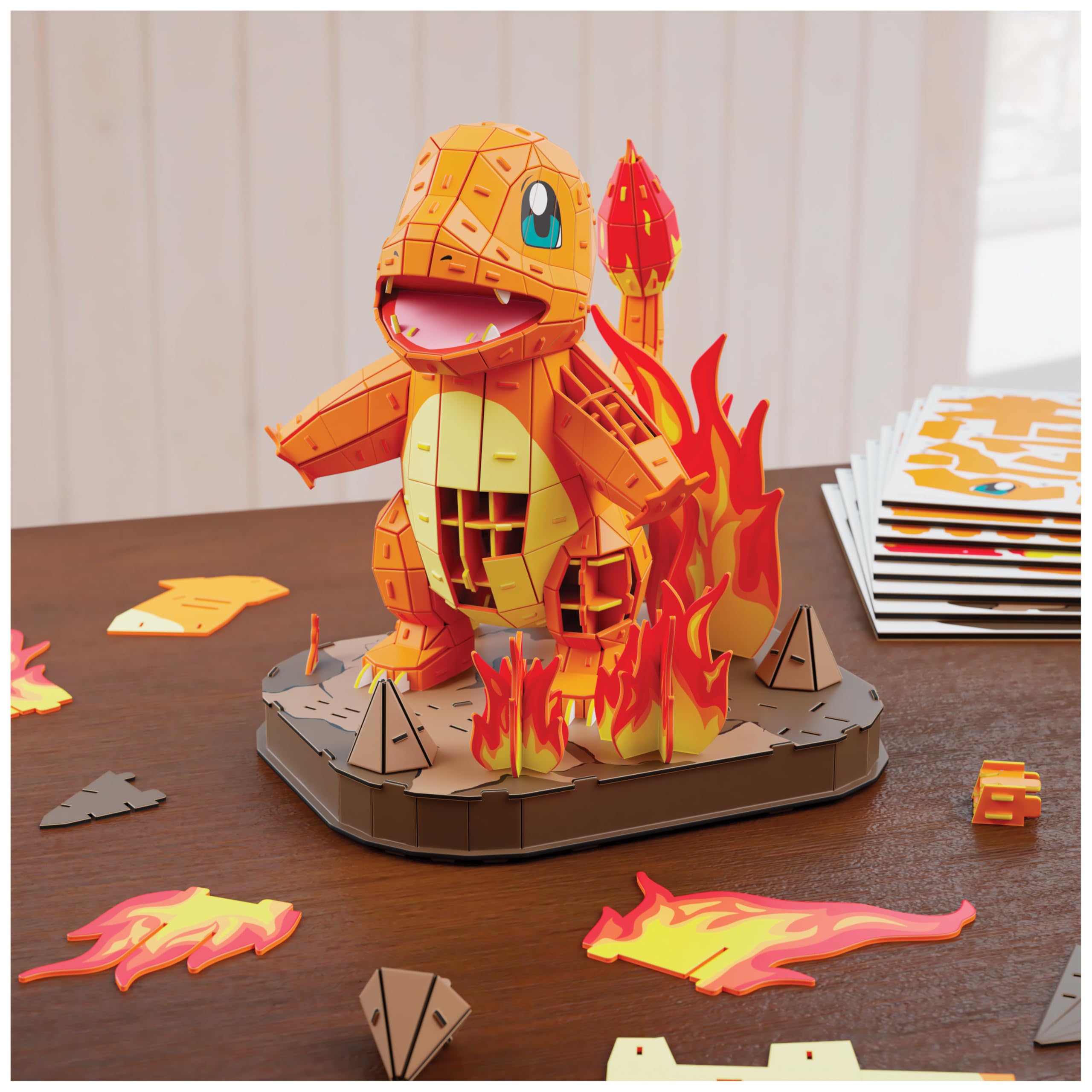 4D Build Pokémon Charmander 3D Model Kit | 241 Pieces | Ages 12-99 4