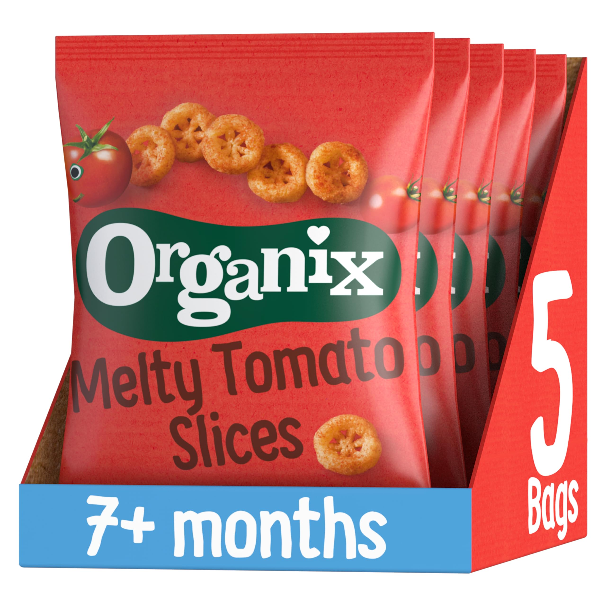 Organix Melty Tomato Slices - Organic Baby Finger Food Snack for 7+ Months, 20g