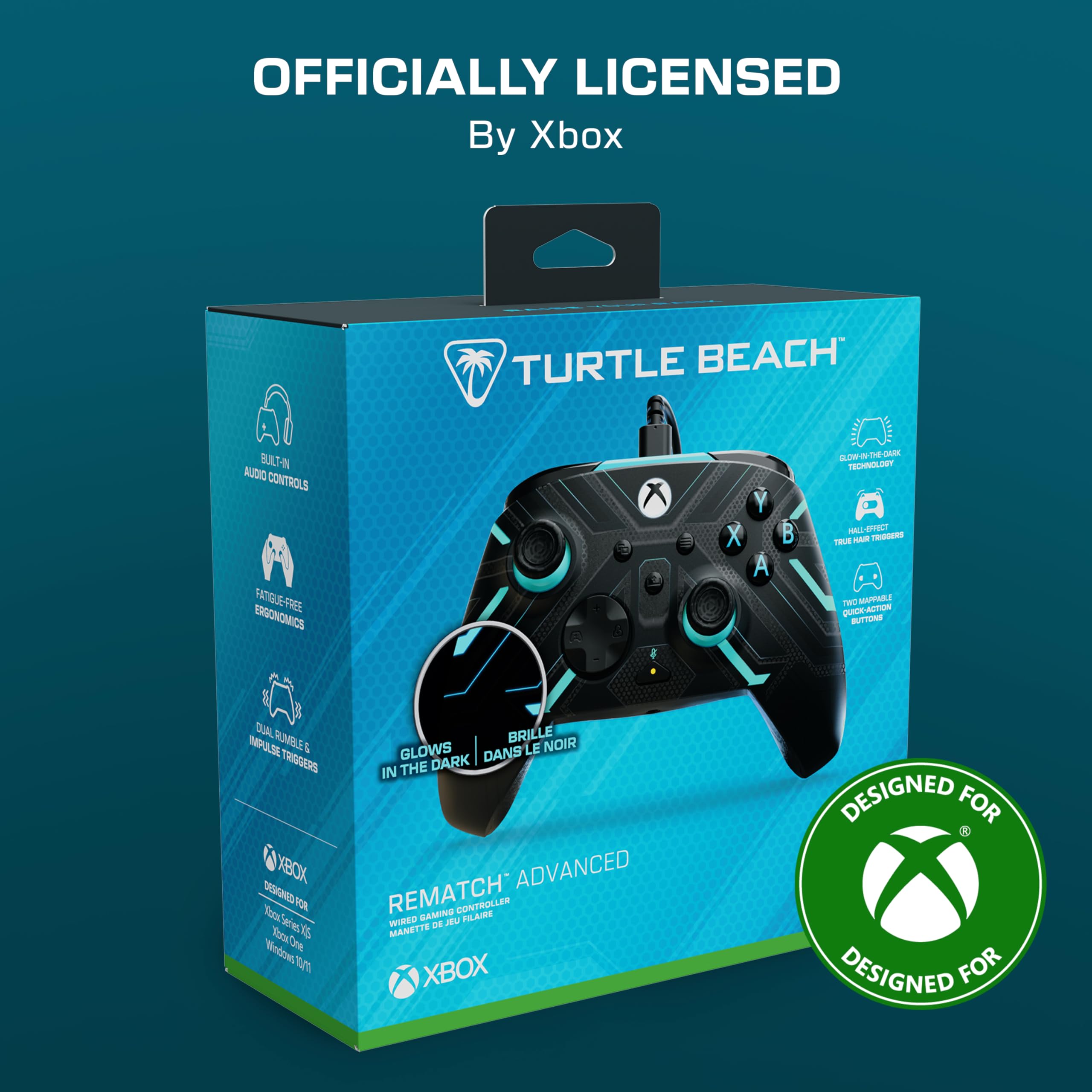 Turtle Beach Rematch Advanced Titan Steel Wired Gaming Controller for Xbox Series X|S, Xbox One, PC 5