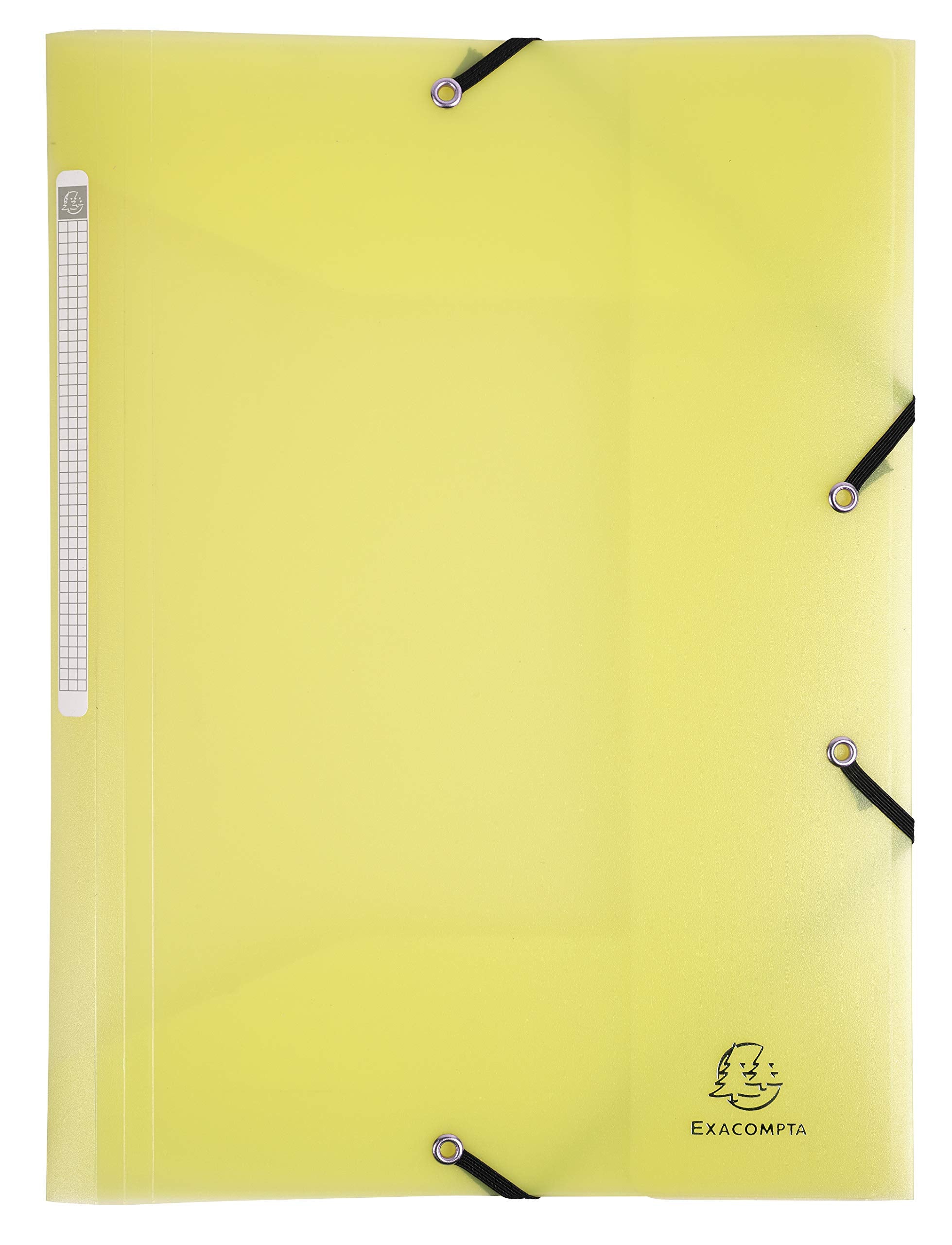 Exacompta Chromaline 55170E Elasticated 3-Flap File Folders | A4, 250 Sheets, Pack of 5 Pastel Colours 3
