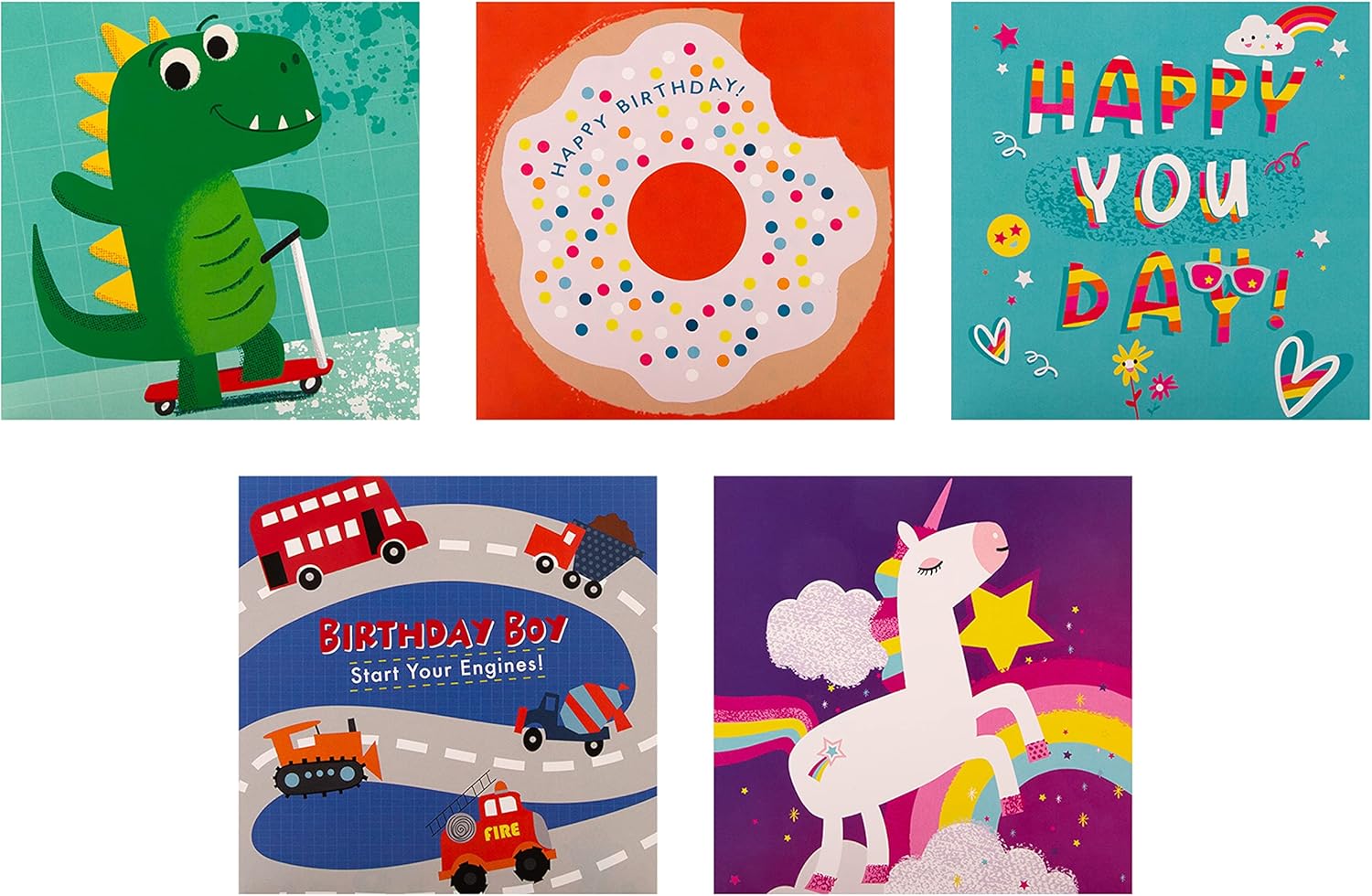 Hallmark Kids Birthday Cards, Multipack of 20 in 20 Fun Designs 4