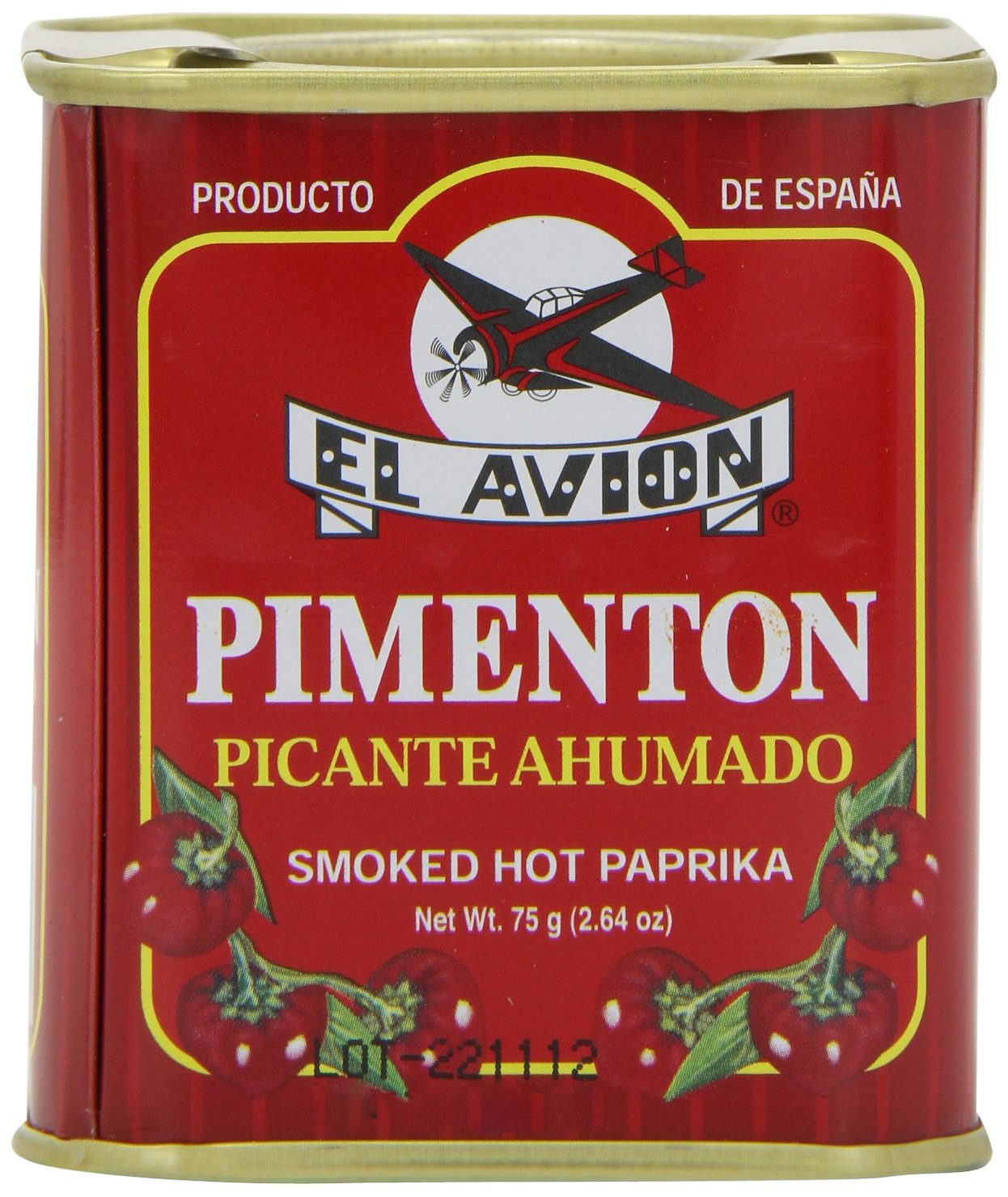 El Avion Smoked Hot Paprika - Pimenton Picante Ahumado | 75g Tin