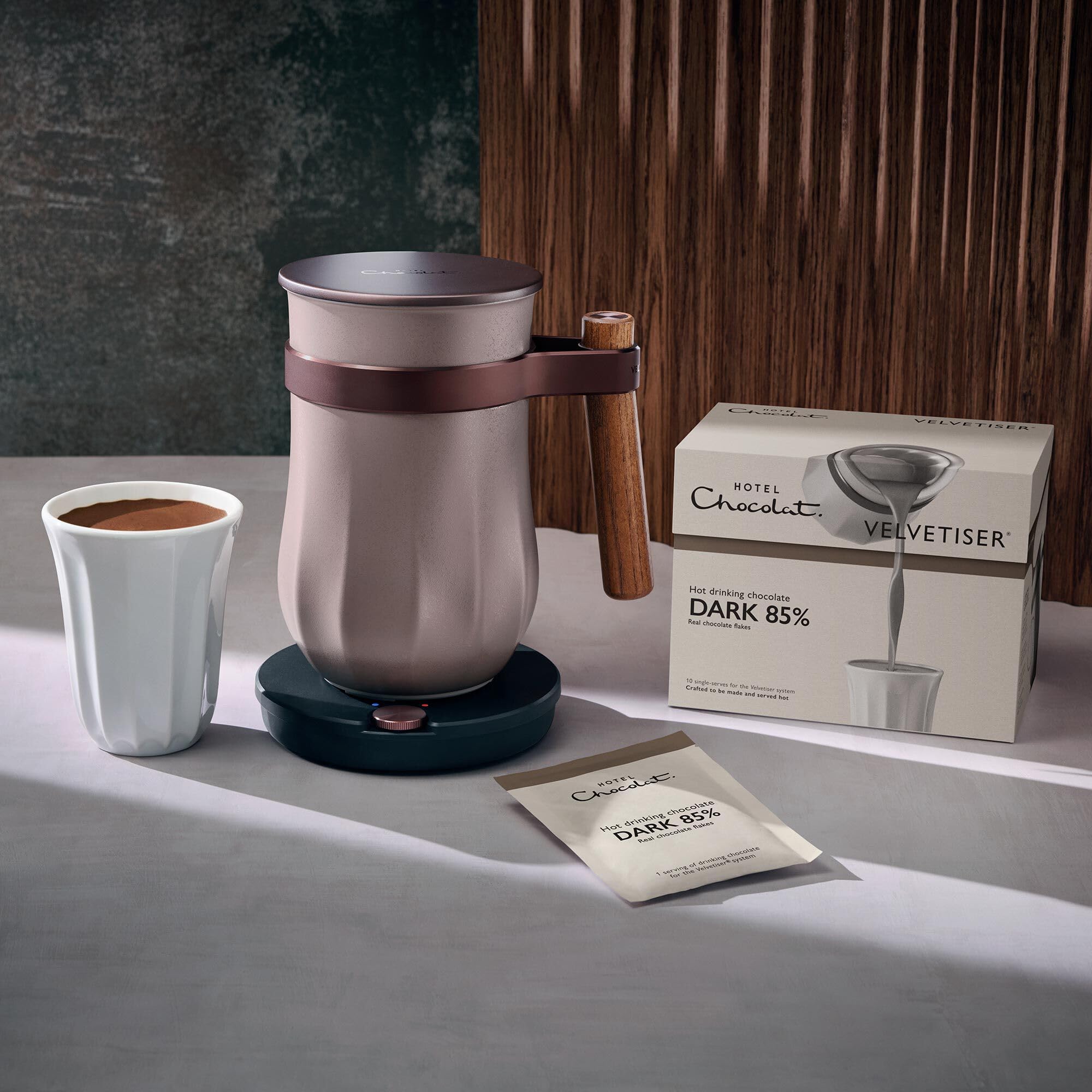 Hotel Chocolat - 85% Dark Hot Chocolate Sachets (10 Sachets) 8