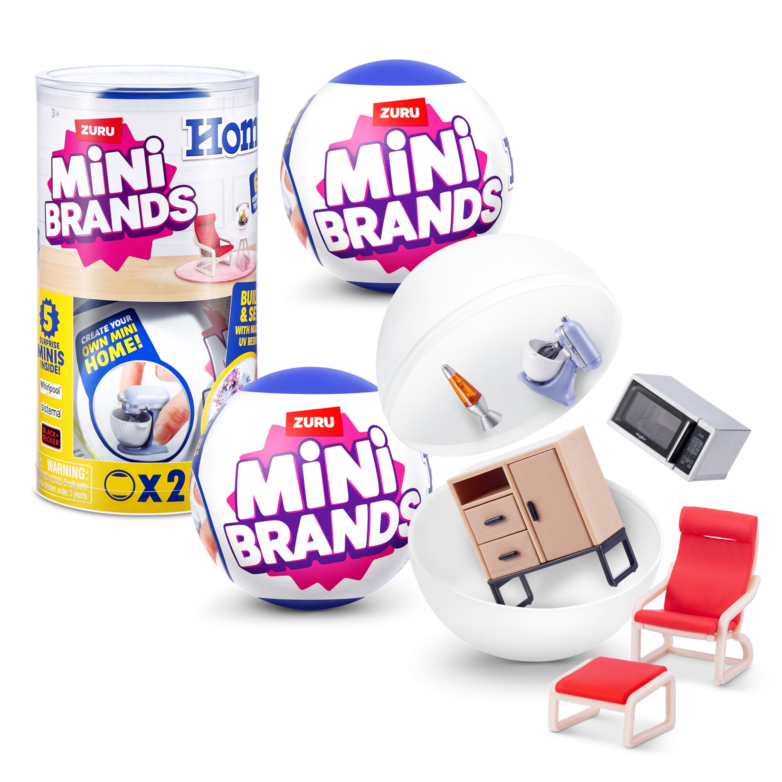 Mini Brands Home Capsule 2 Pack by ZURU - Collectible Miniatures | First Edition | Ages 3+ 1
