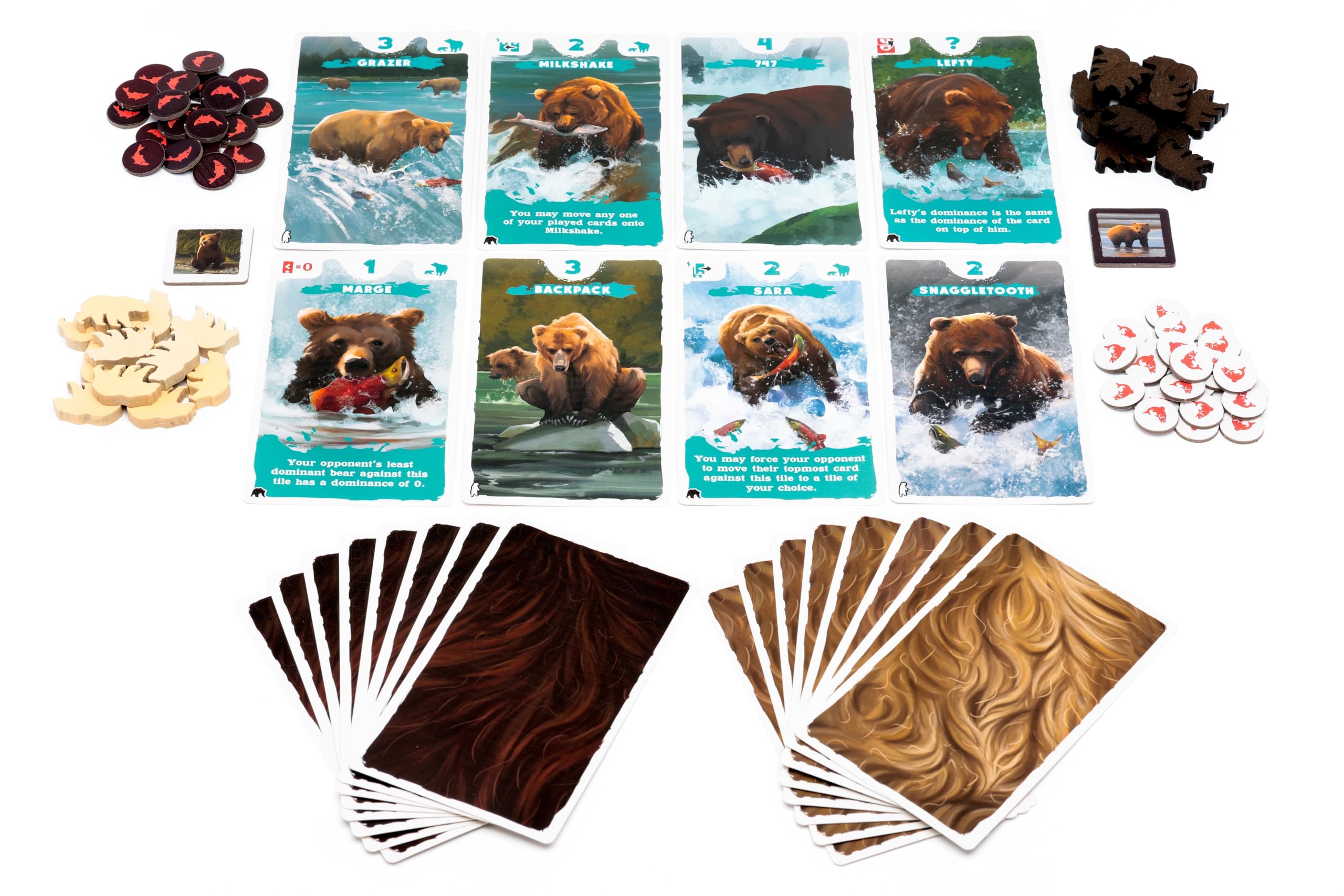 Osprey Games Katmai: The Bears of Brooks River | Two-Player Card Game | Area Control 4