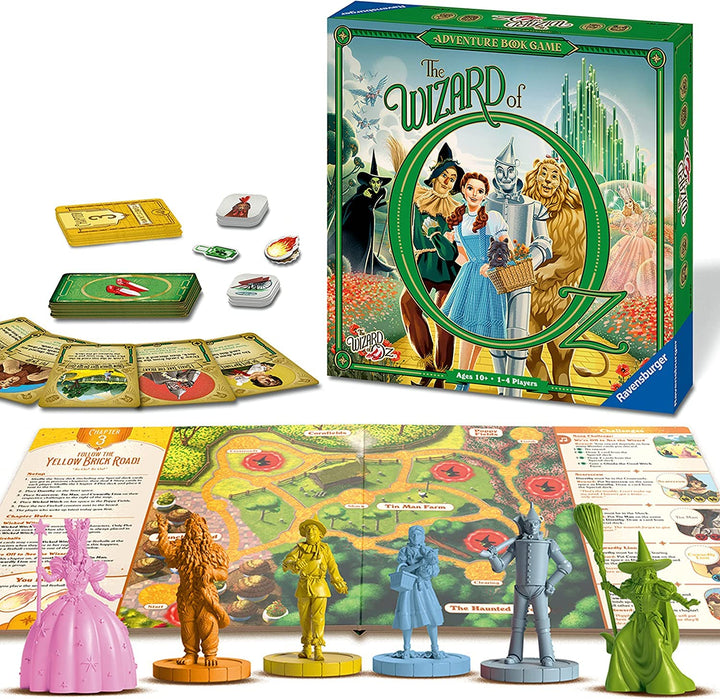 Ravensburger Der Zauberer von Oz Abenteuerbuch – Familienstrategie-Brettspiele für K