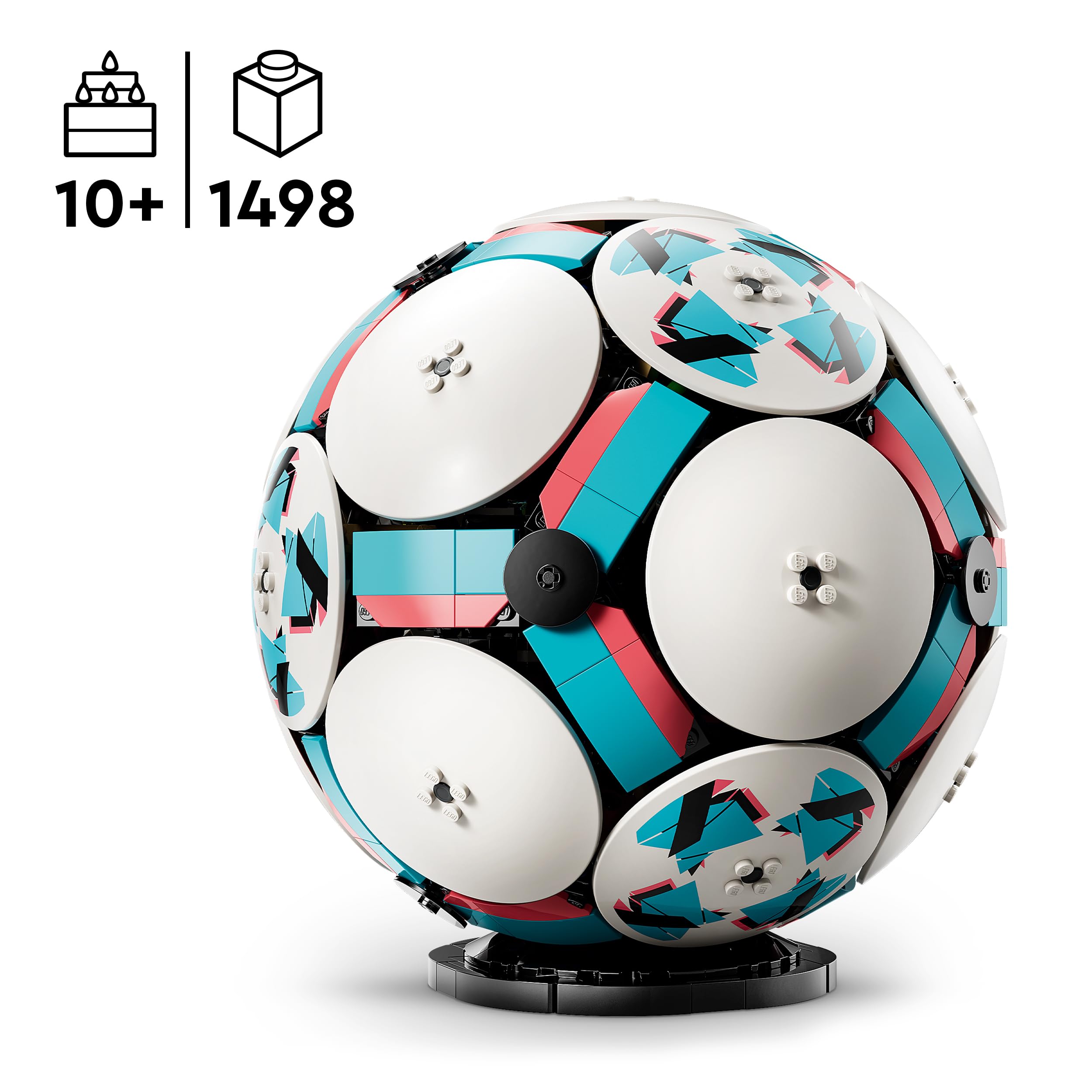 LEGO Editions Football Toy - 3D Display Model Kit | Age 10+ | Model 43019