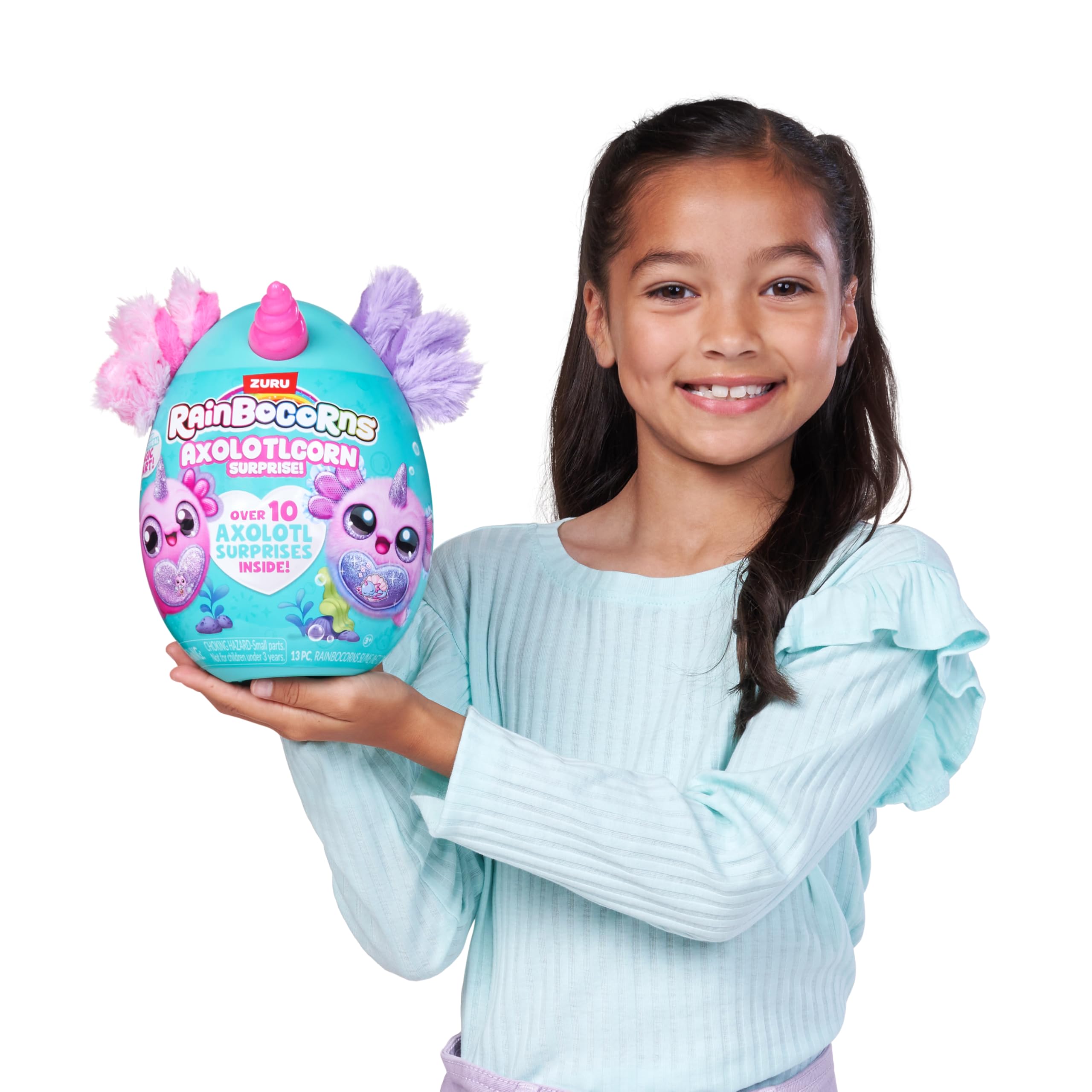 Rainbocorns Axolotlcorn Surprise by ZURU - Collectible Plush Toy for Girls 3+ | Flowy 4