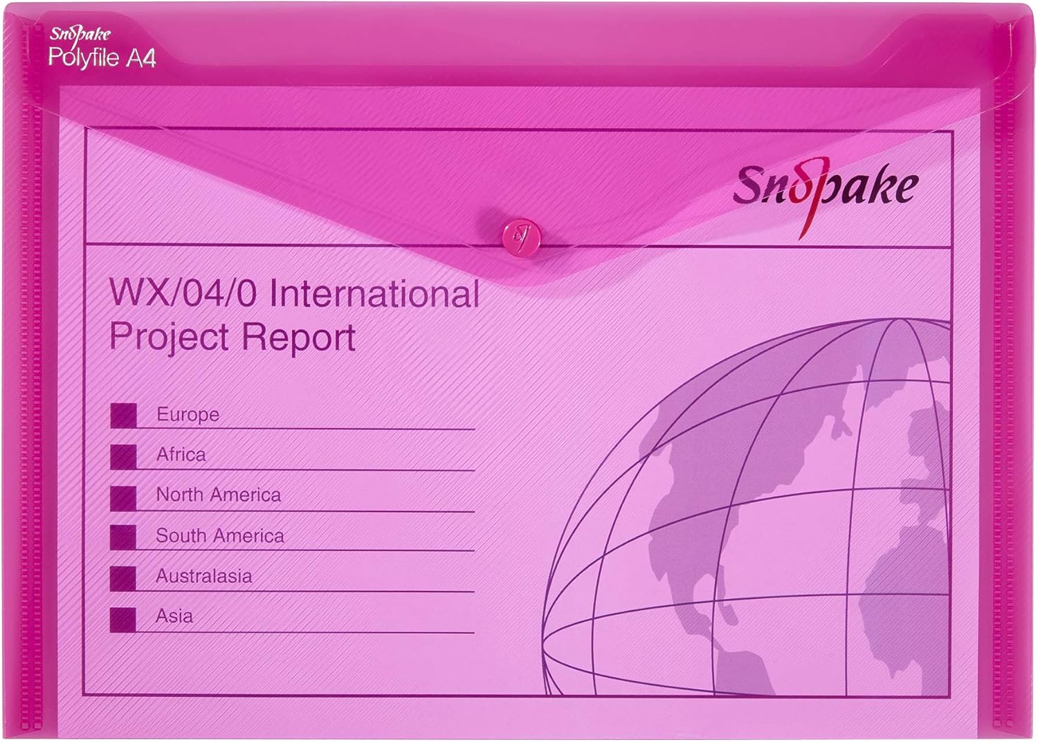 Snopake 12844 Polyfile A4 Popper Wallet File with Press Stud Electra Assorted Co 11
