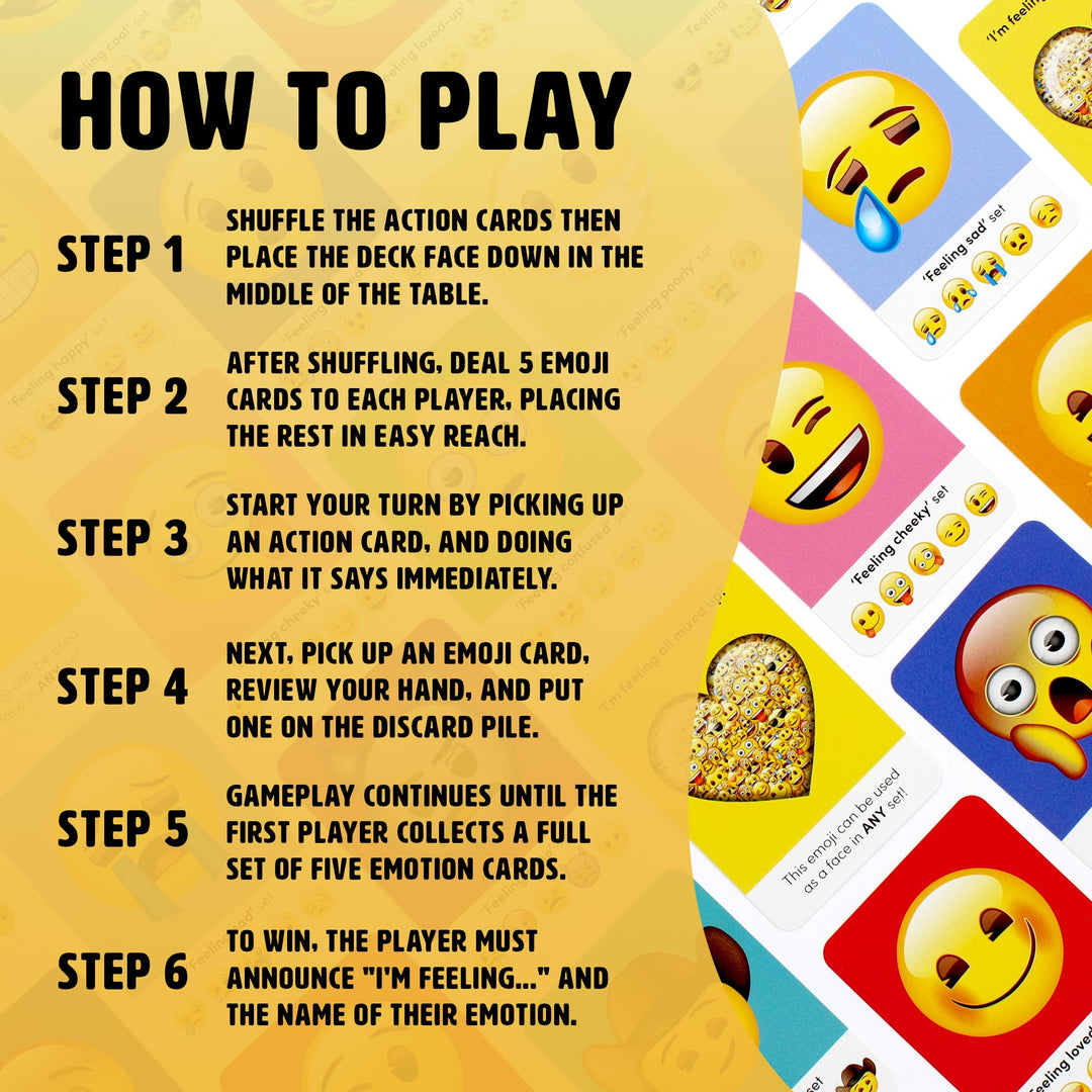 Offizielles Emoji-Kartenspiel von Ginger Fox für die Familie – Sammeln Sie alle Emoji-Karten in diesem urkomischen Partyspiel