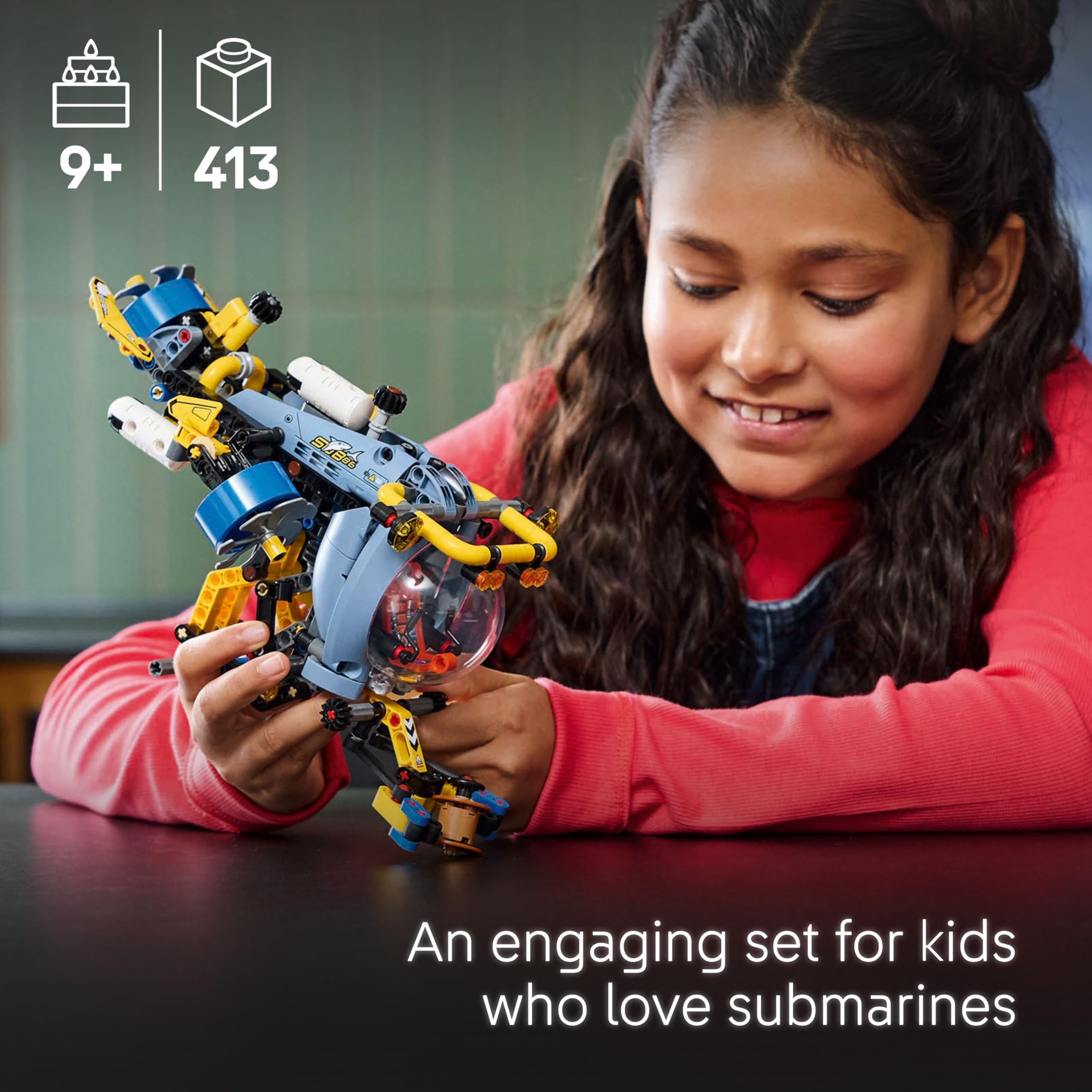 LEGO Technic Deep-Sea Research Submarine Toy Set 42201 - Engineering Introduction for Ages 9+ 2
