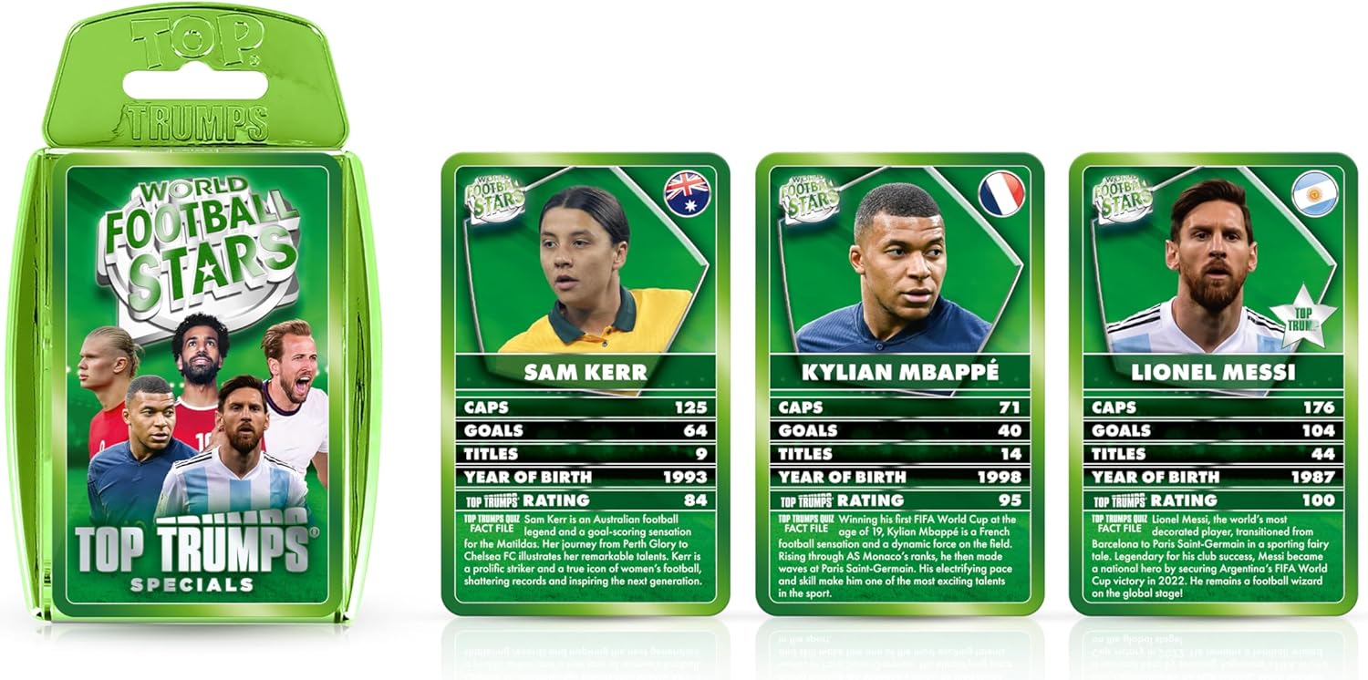 Top Trumps World Football Stars Specials Card Game with Lionel Messi 2