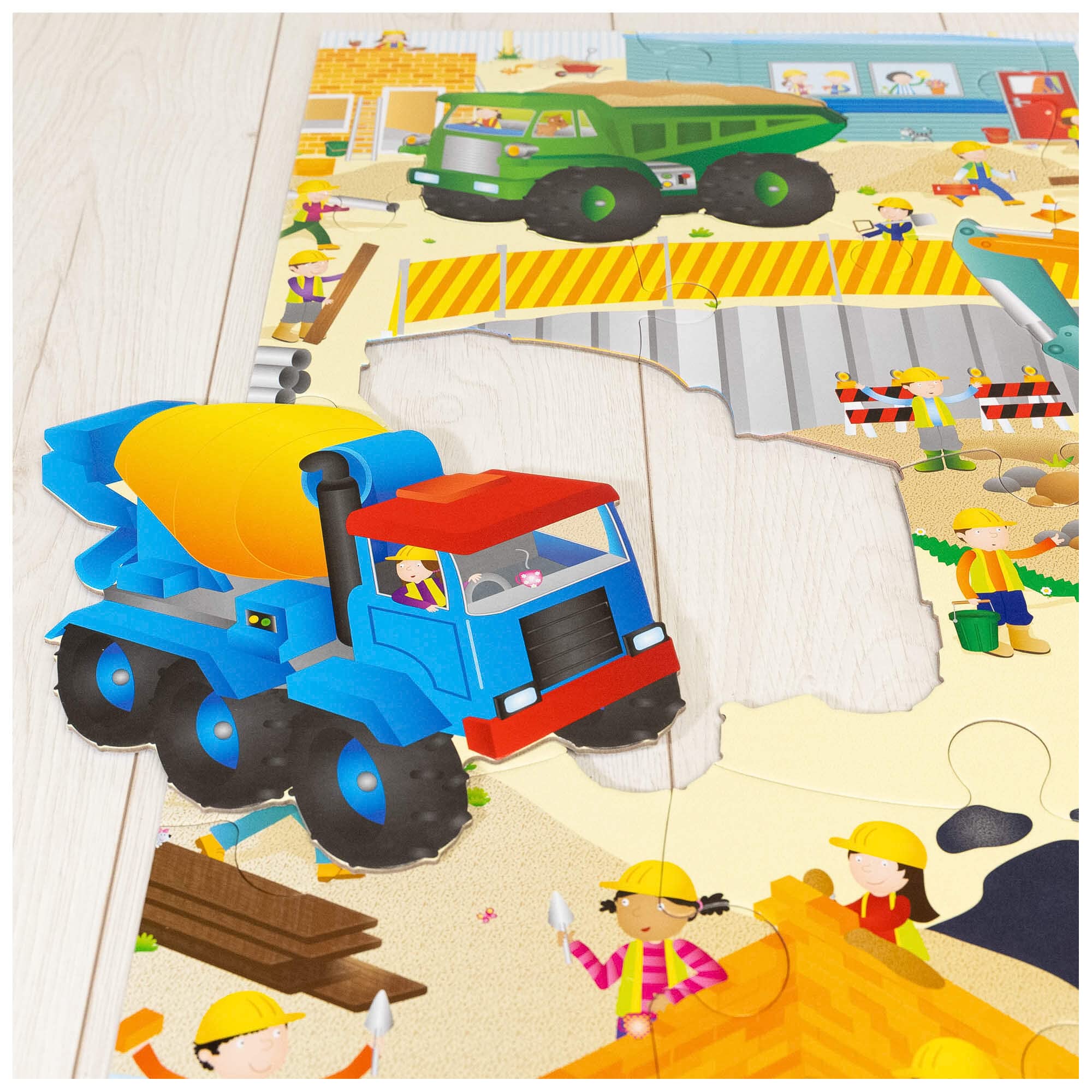 Galt Toys, Giant Floor Puzzle - Construction Site, Floor Puzzles for Kids, Ages 3 Years Plus 4