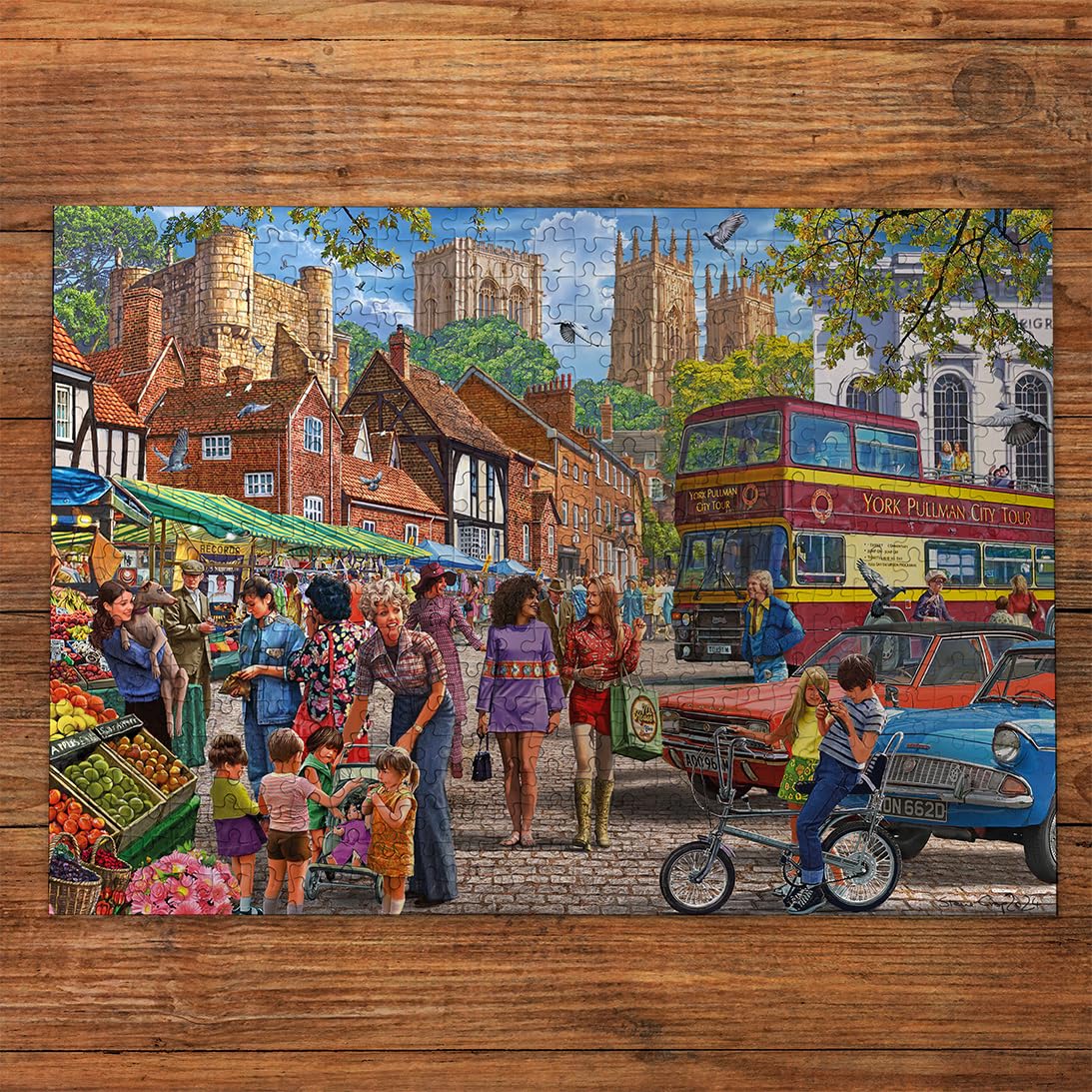 Gibsons York Market 250XL Piece Jigsaw Puzzle | Steve Crisp Art | Recycled Board 4