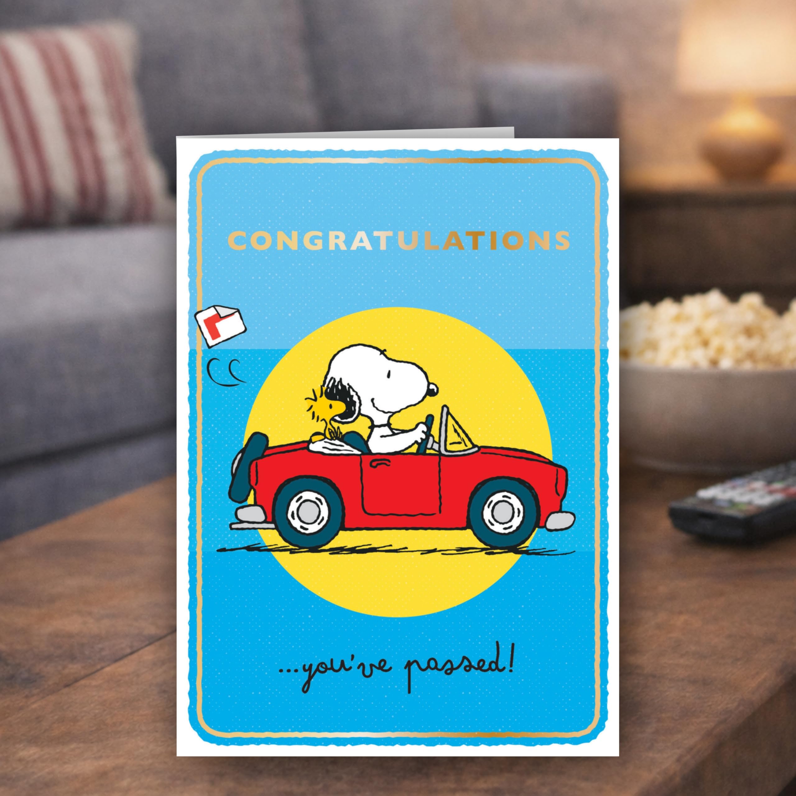 Danilo Promotions LTD Peanuts Snoopy Driving Test Congratulations Card | Standard Size | PN064 4