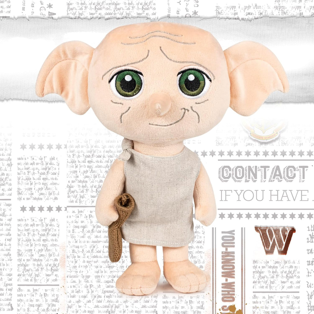 Famosa Softies - Harry Potter Dobby the Elf Sound Plush Toy 30cm - Officially Licensed Soft Toy for All Ages