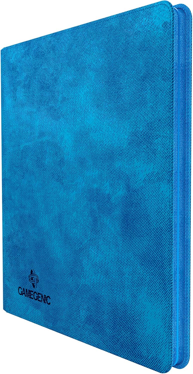 Gamegenic Zip-Up Album 24-Pocket - Holds 480 Double-Sleeved Cards, Blue 1