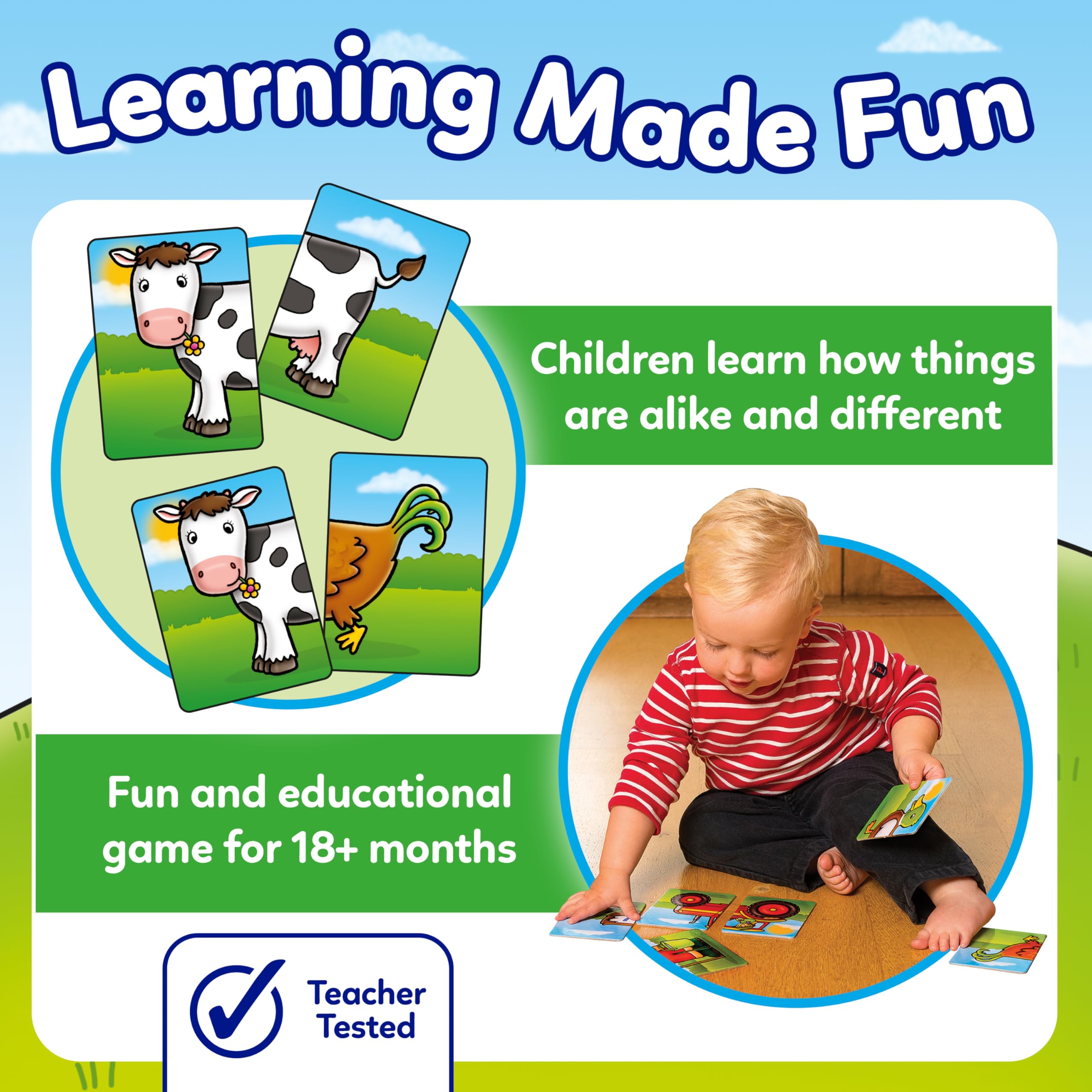 Orchard Toys Farmyard Heads & Tails Card Game 4