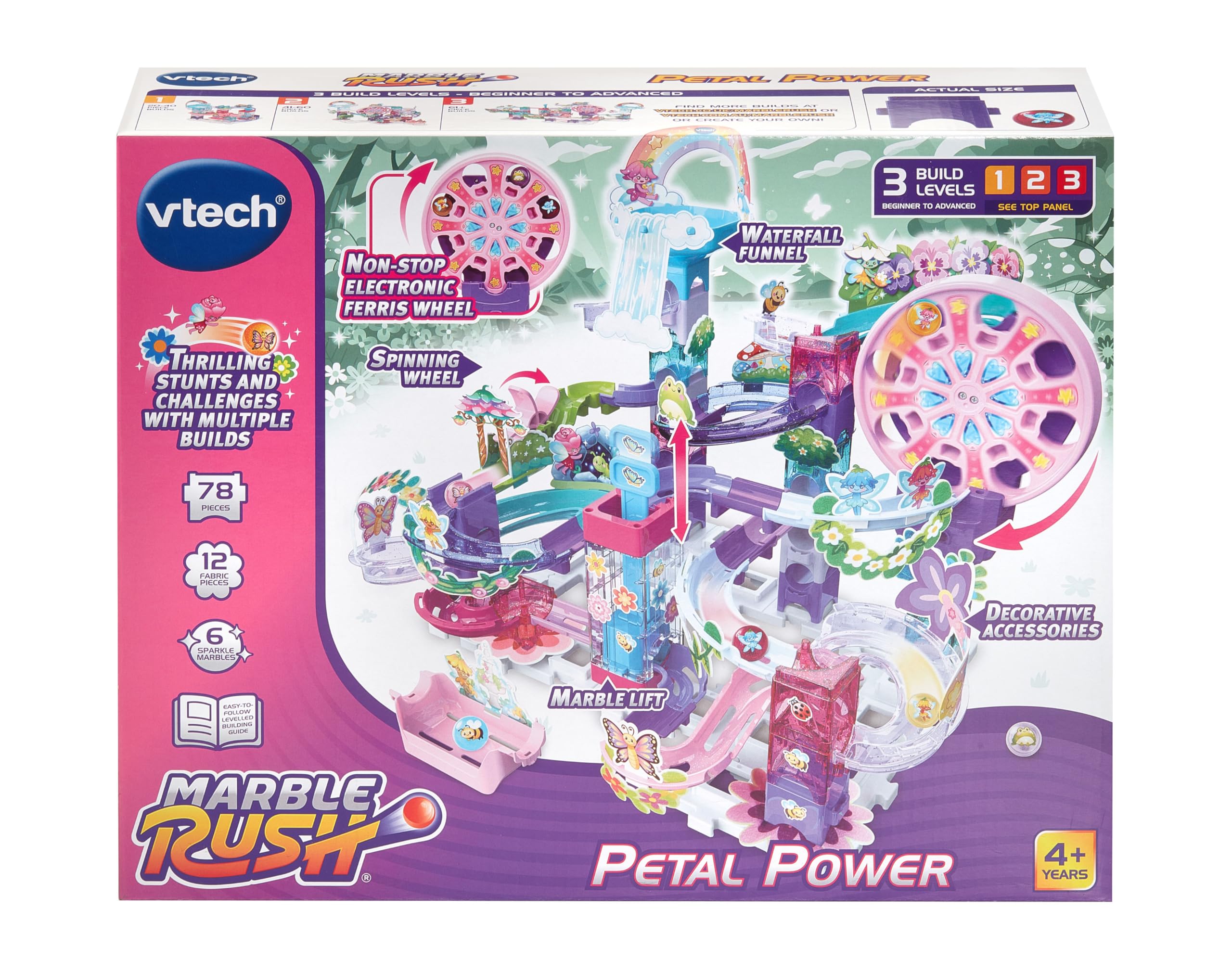 VTech Marble Rush Petal Power Construction Set - 96 Pieces | Ages 4+ 8