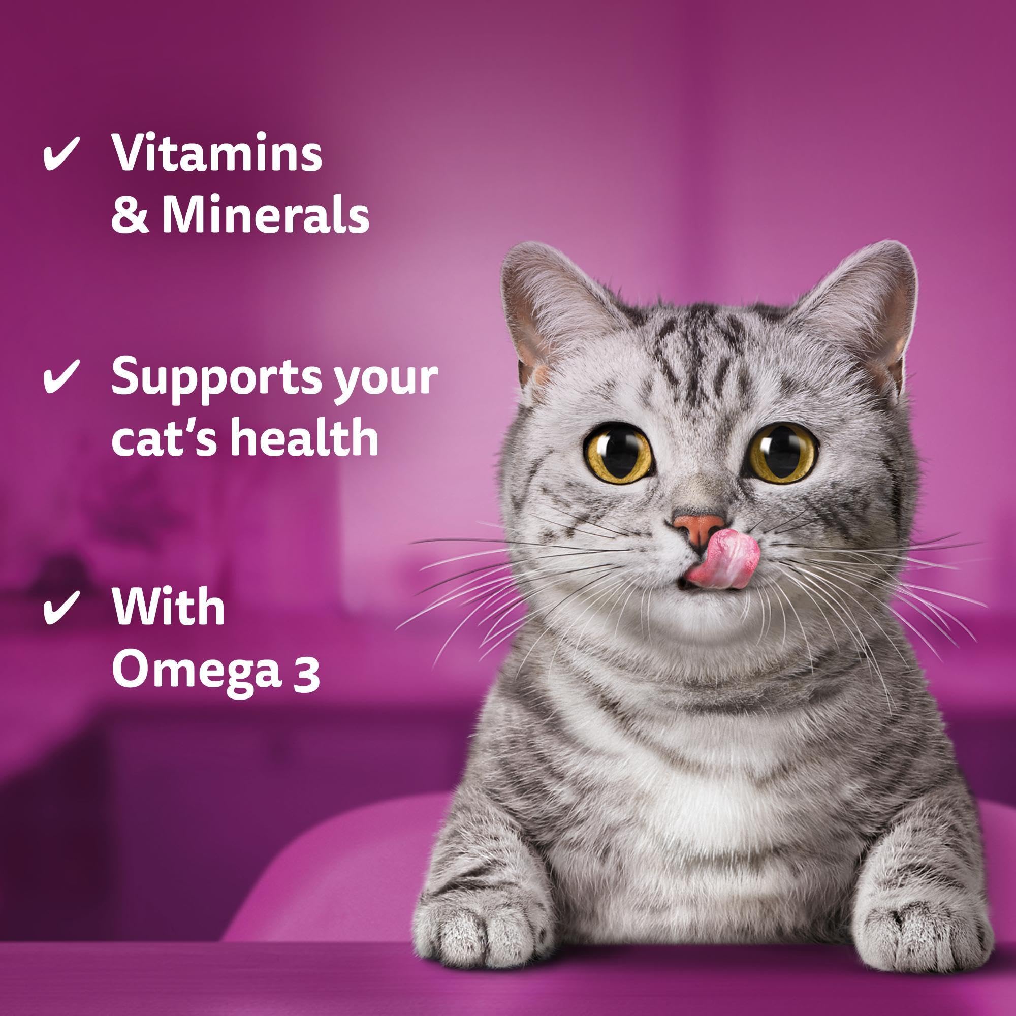 Whiskas Dentabites Adult Cat Treats with Chicken - Helps Control Tartar | 120g (Pack of 4) 3