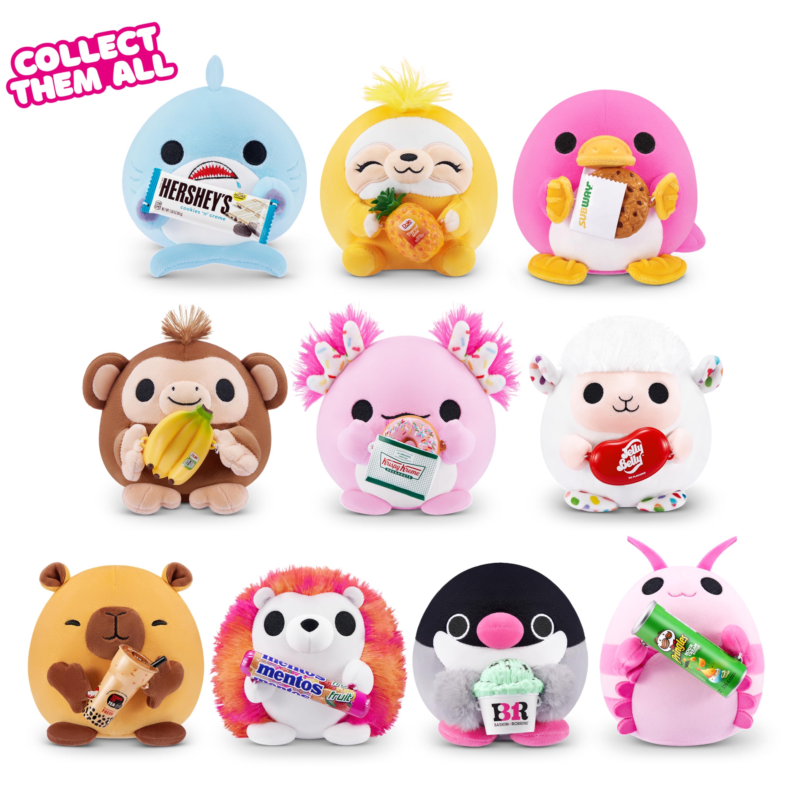 Snackles Series 2 Surprise Capsule Plush - 12.7 cm Mini Soft Doll | Random Assortment 4