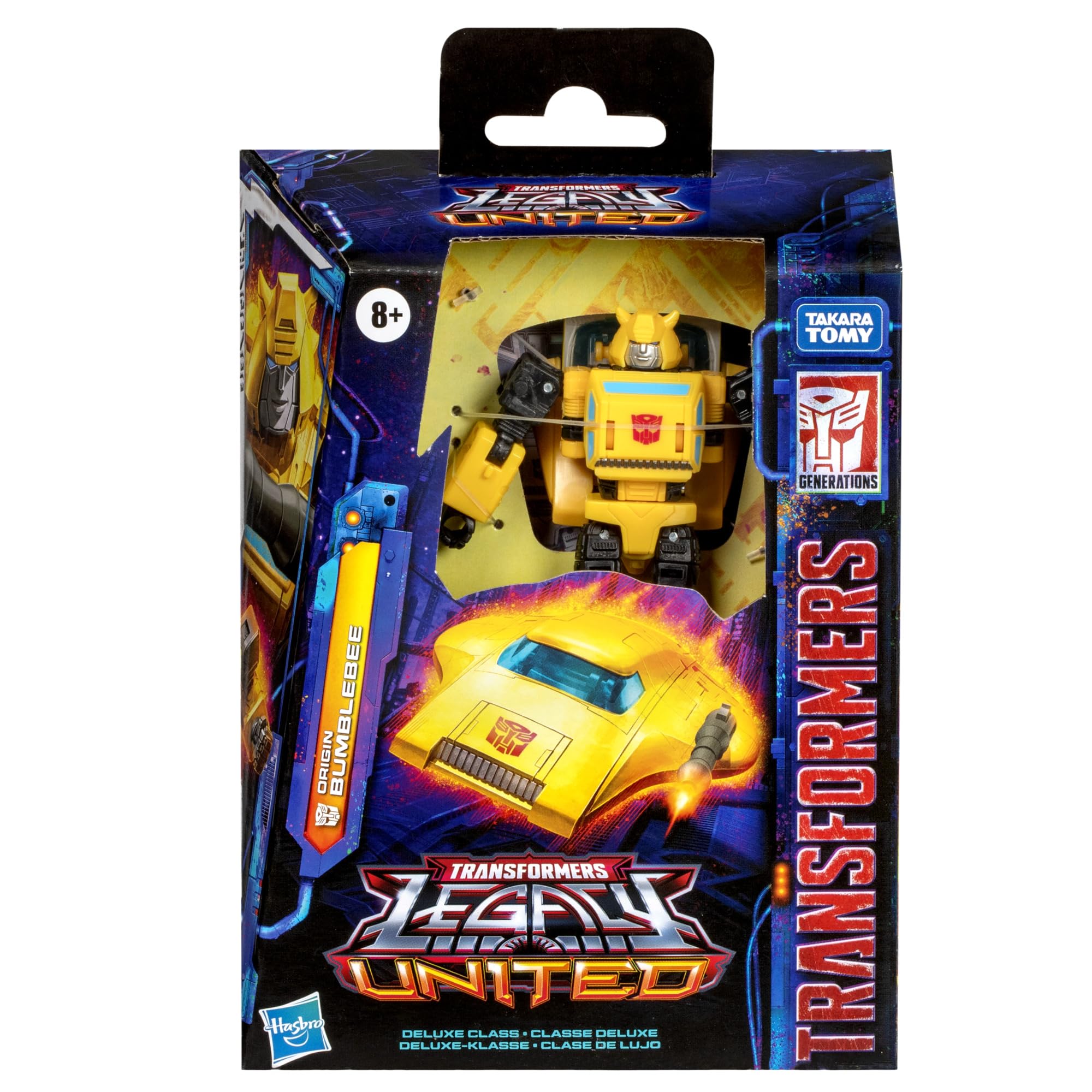 Transformers Legacy Deluxe Class Origin Bumblebee Action Figure - 5.5 Inch, Ages 8+, Yellow