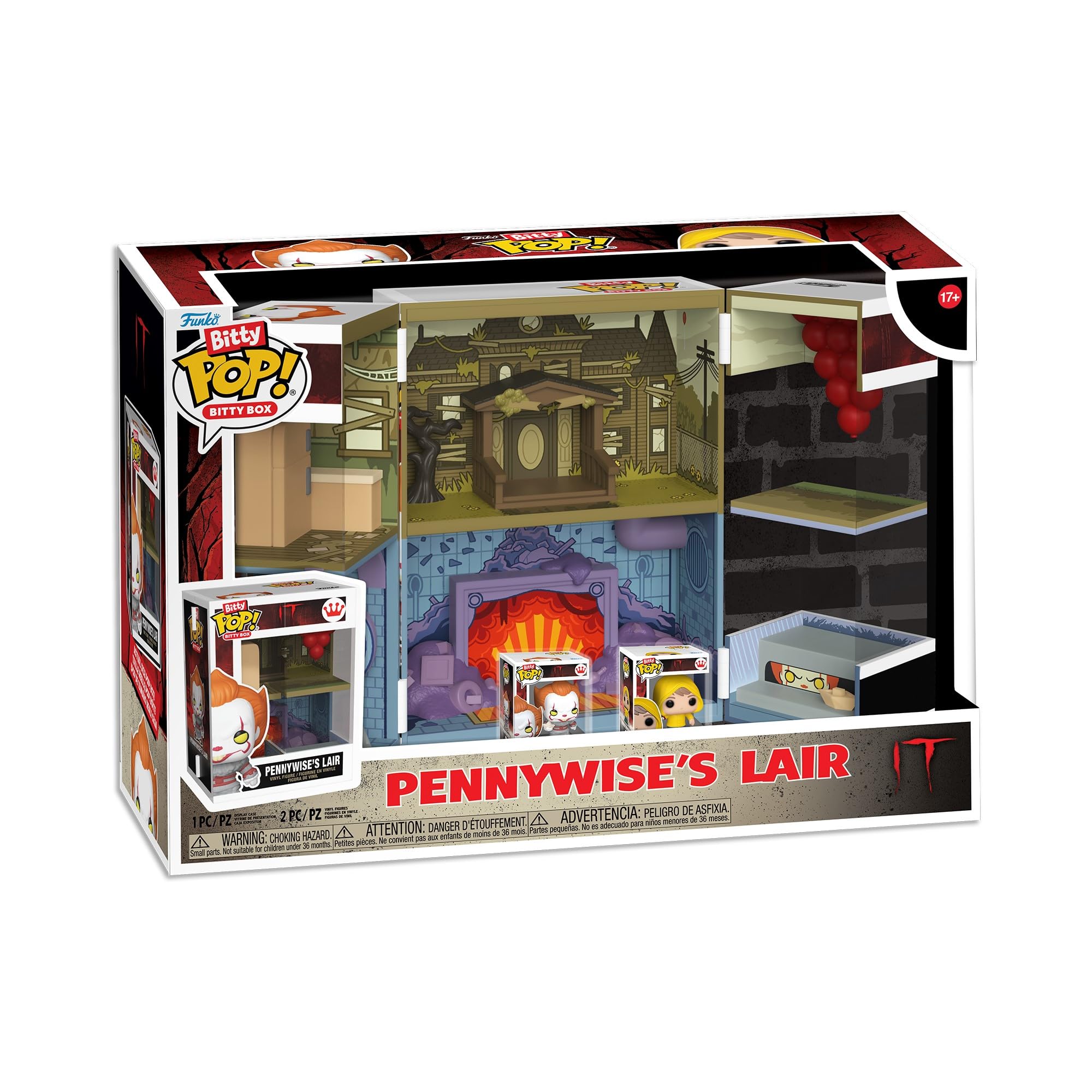 Funko Bitty Pop! Bitty Boxes: IT - Funhouse Playset with 2 Vinyl Figures (85535) 1