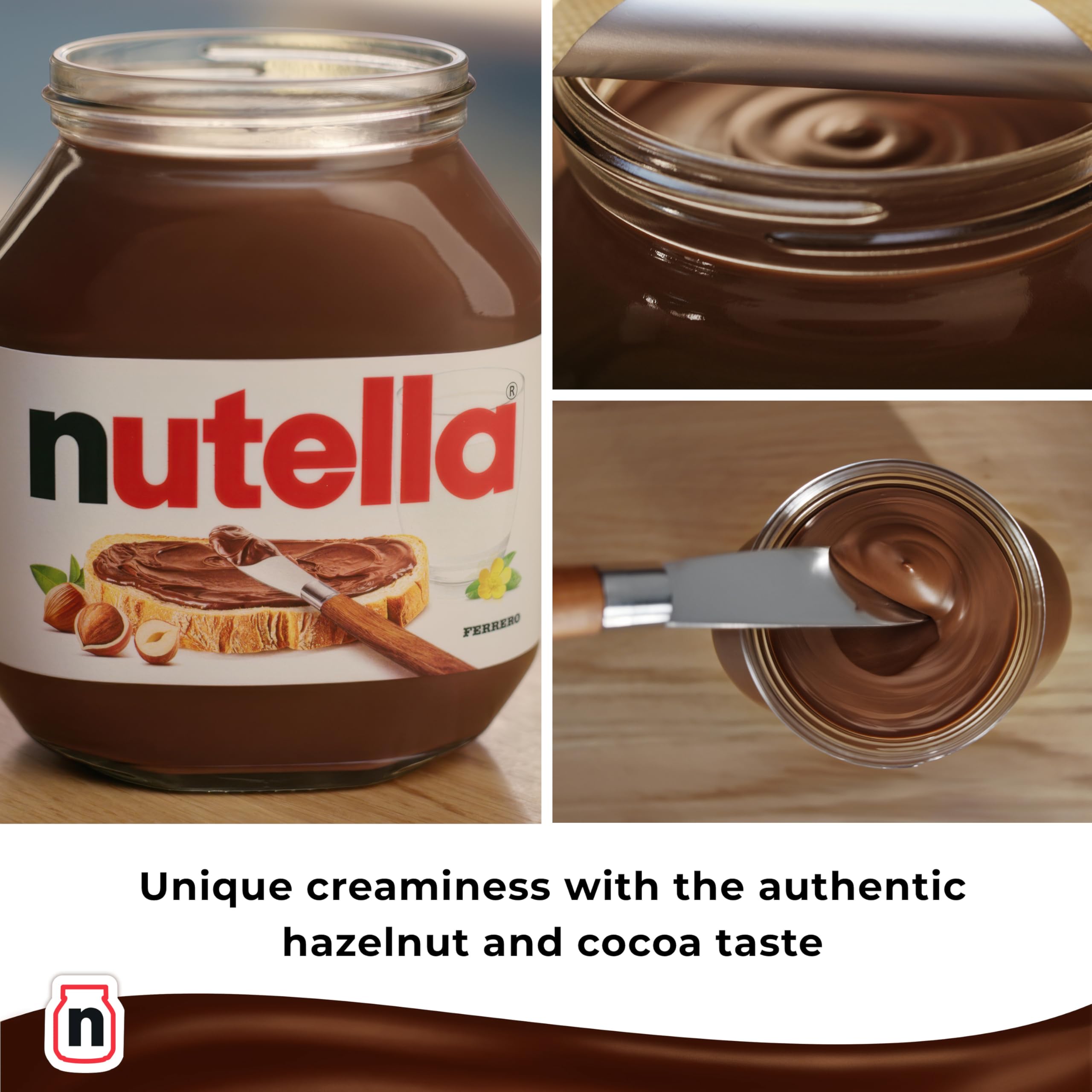 Nutella Hazelnut Chocolate Spread - 1kg Jar | Gluten Free 5