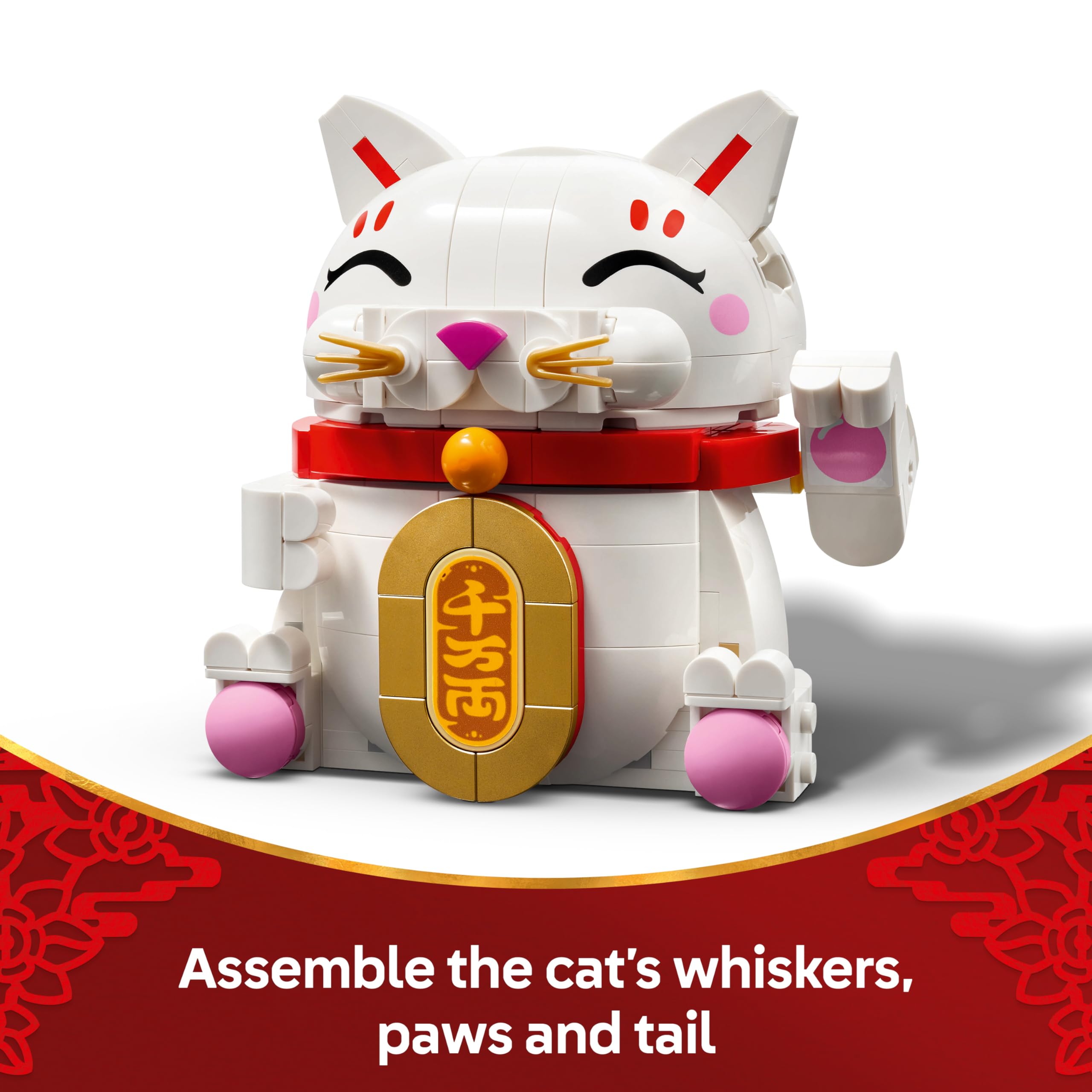 LEGO Lucky Cat Building Set 40813 - Display Model Kit for Ages 9+ | Moving Paw Feature 5